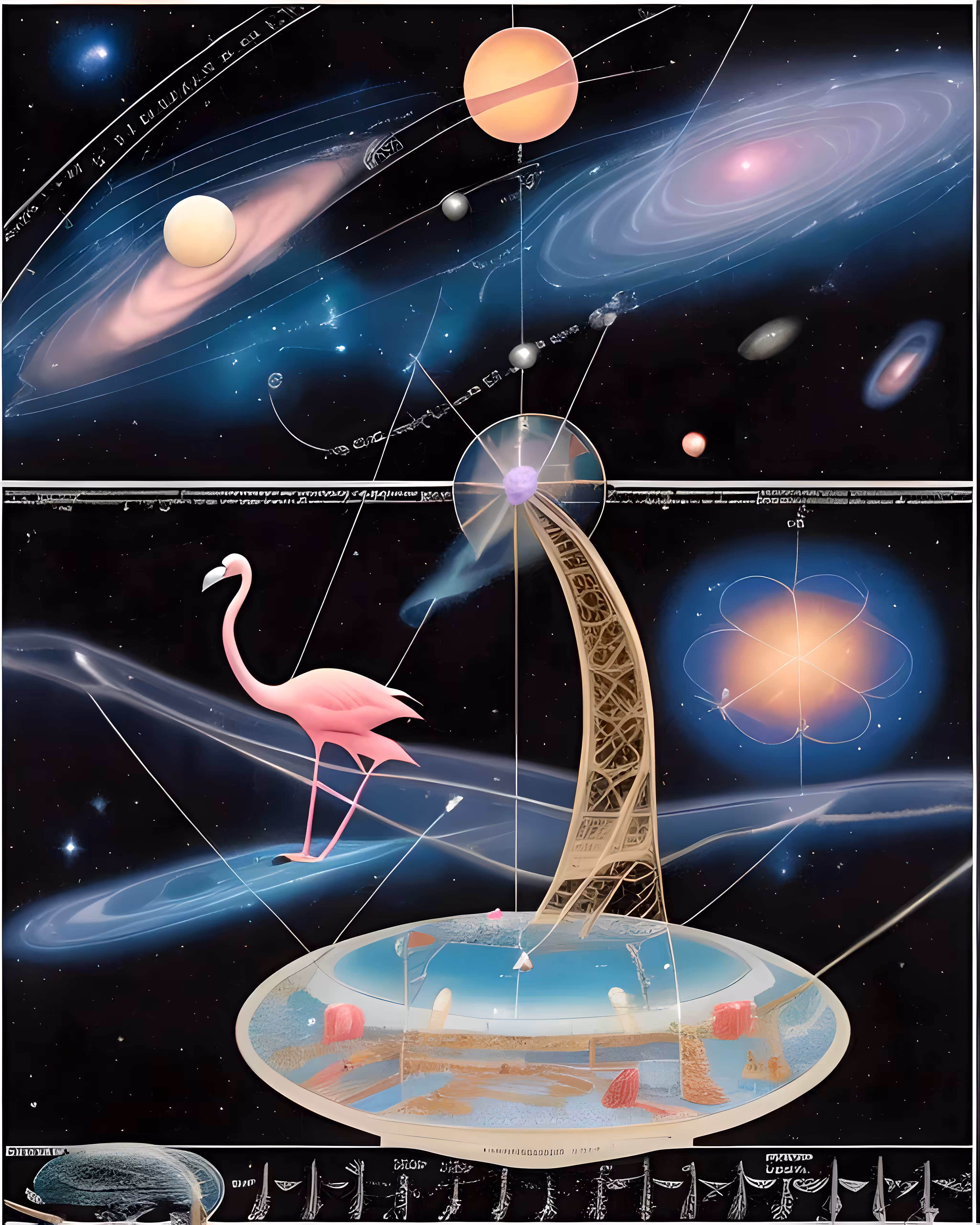 space flamingo