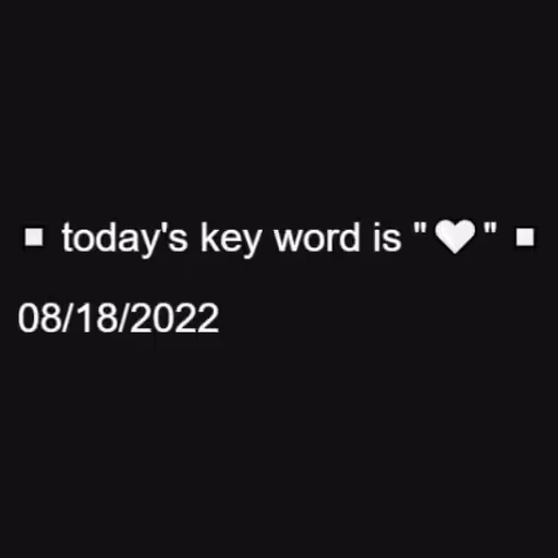 ◻️ today's key word ...