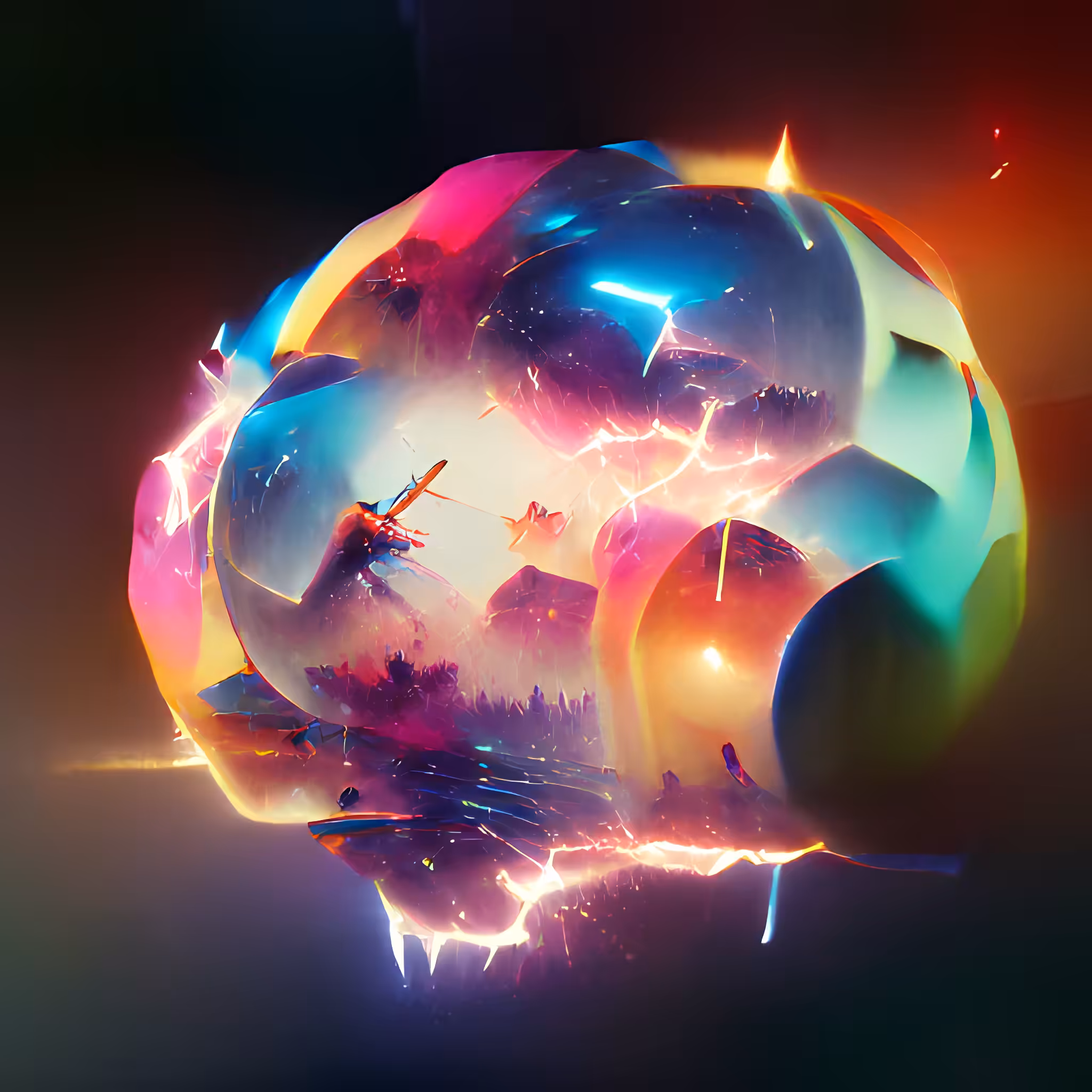 Electrifying sphere #4