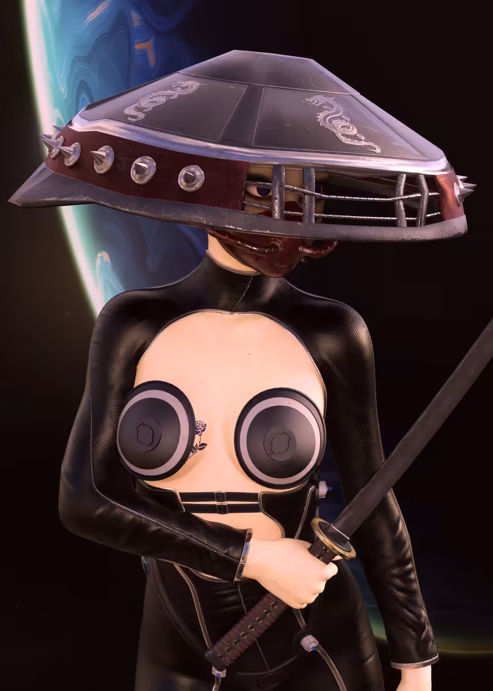 Samurai cyborg princess