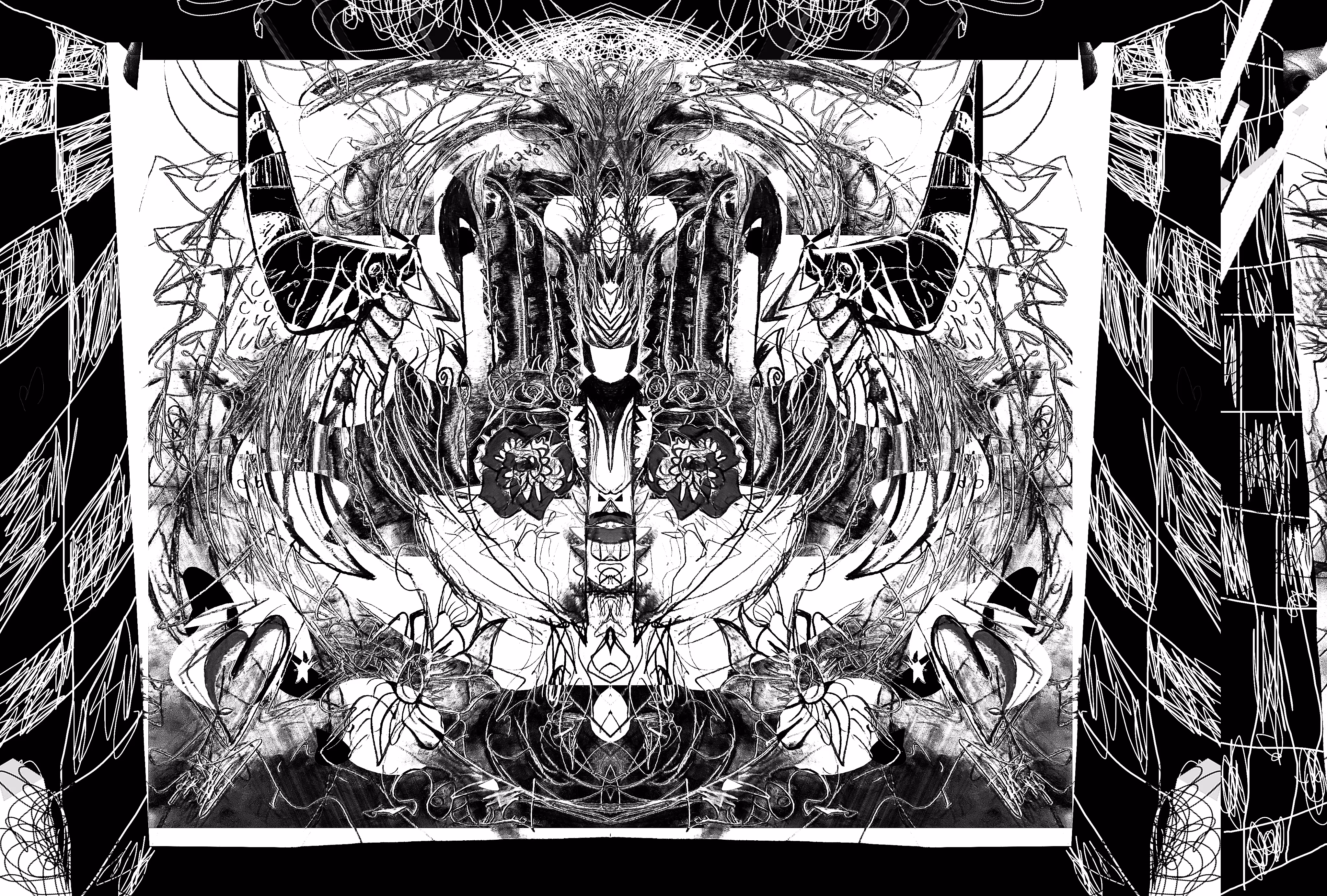 ''Roses & Pen'' (Mirror)