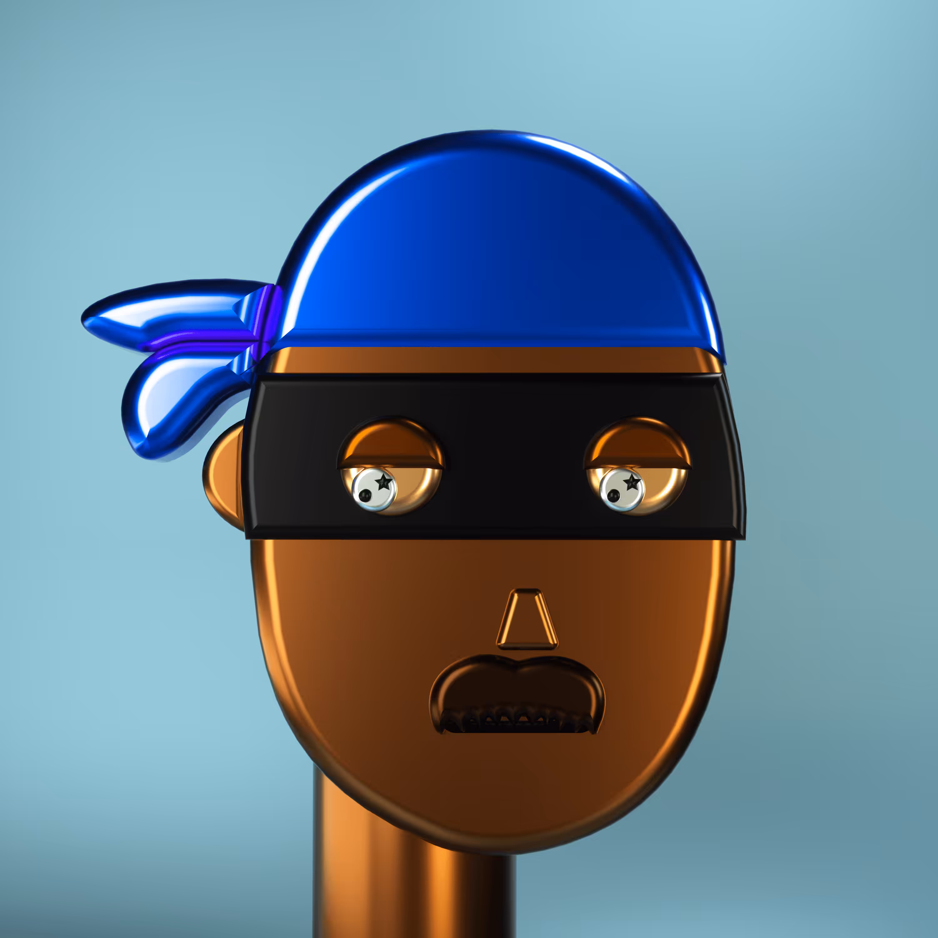 3D Chrome Punks: 3D Chrome Punk #0739