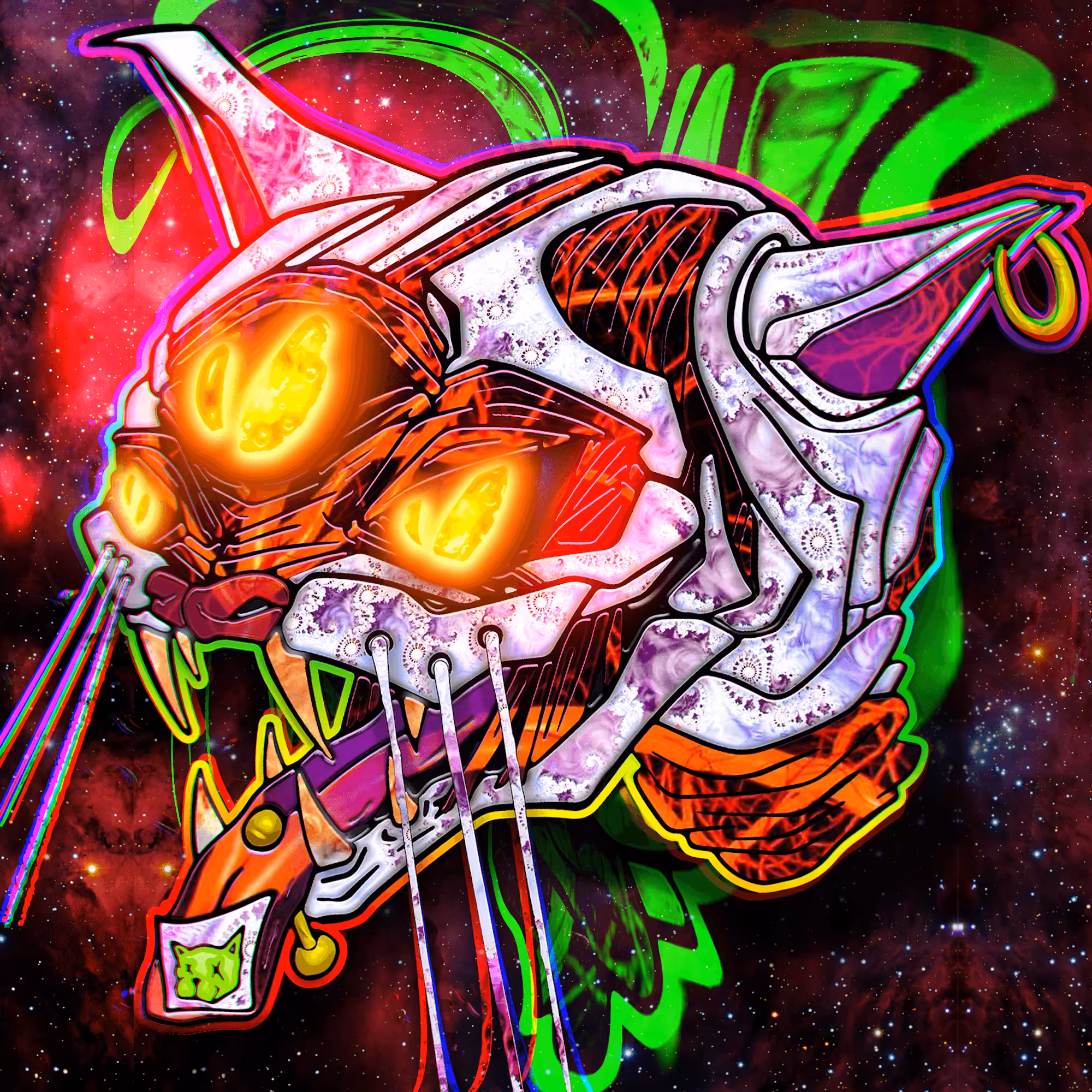 Cosmic Cat 4/33 🐱✨ Limited Edition Collectibles by ViNNi KiNiKi
