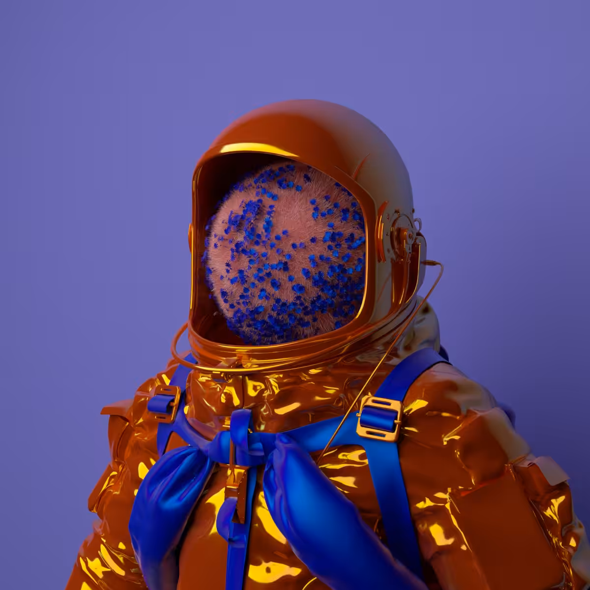 Portrait photograph from space man No.17