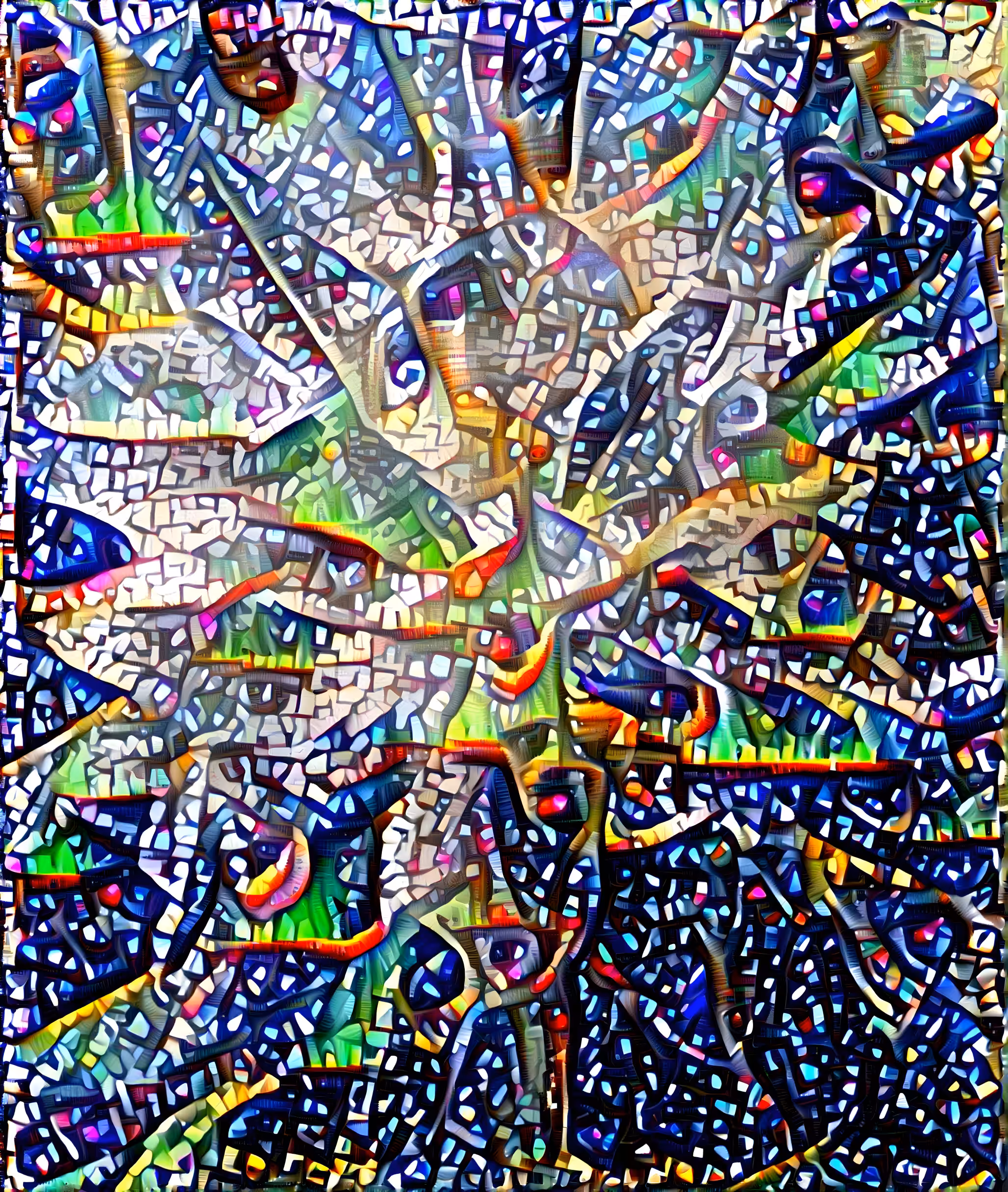 Mosaic buds style 