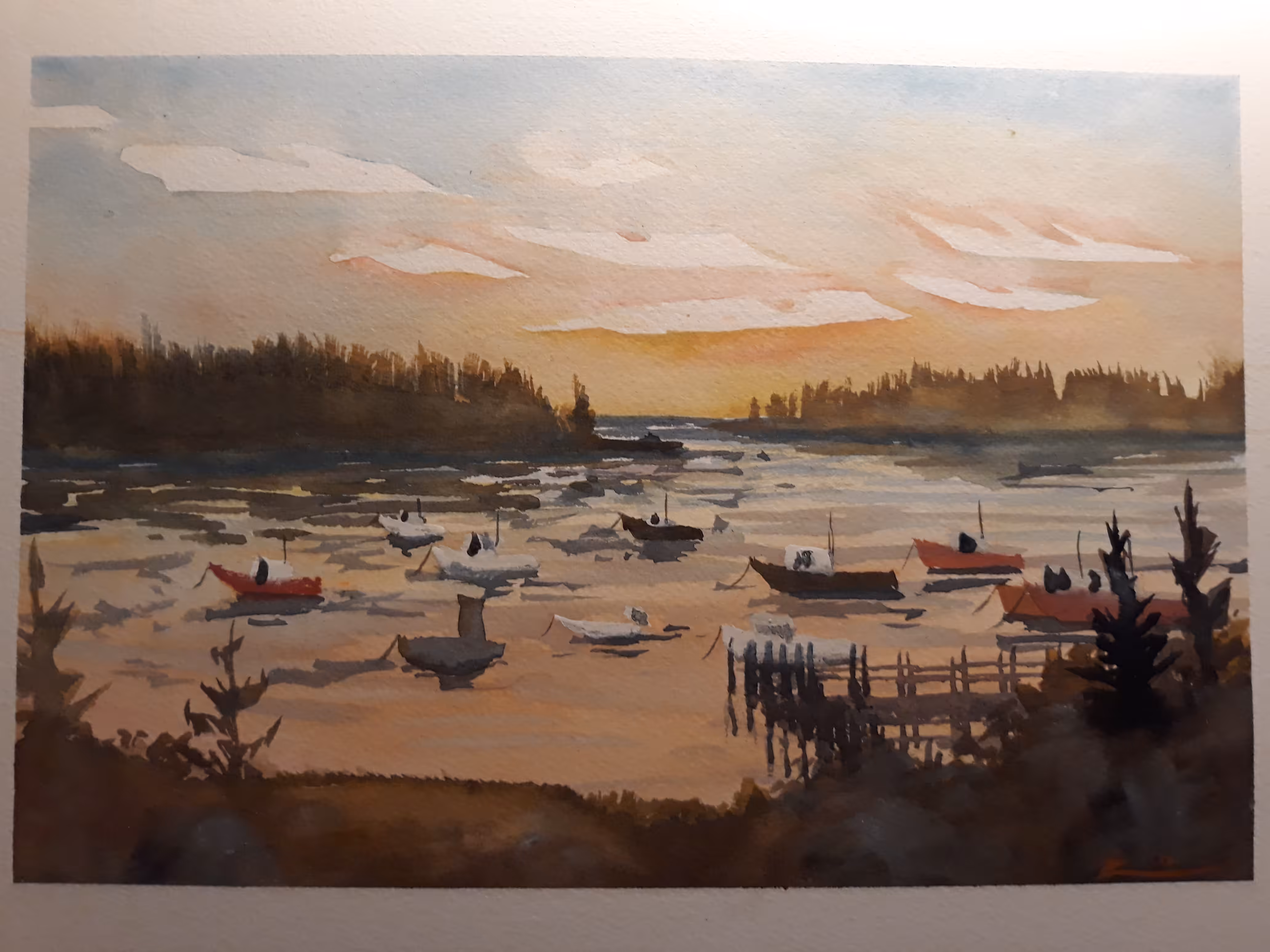 Owl's Head Harbor at sunrise