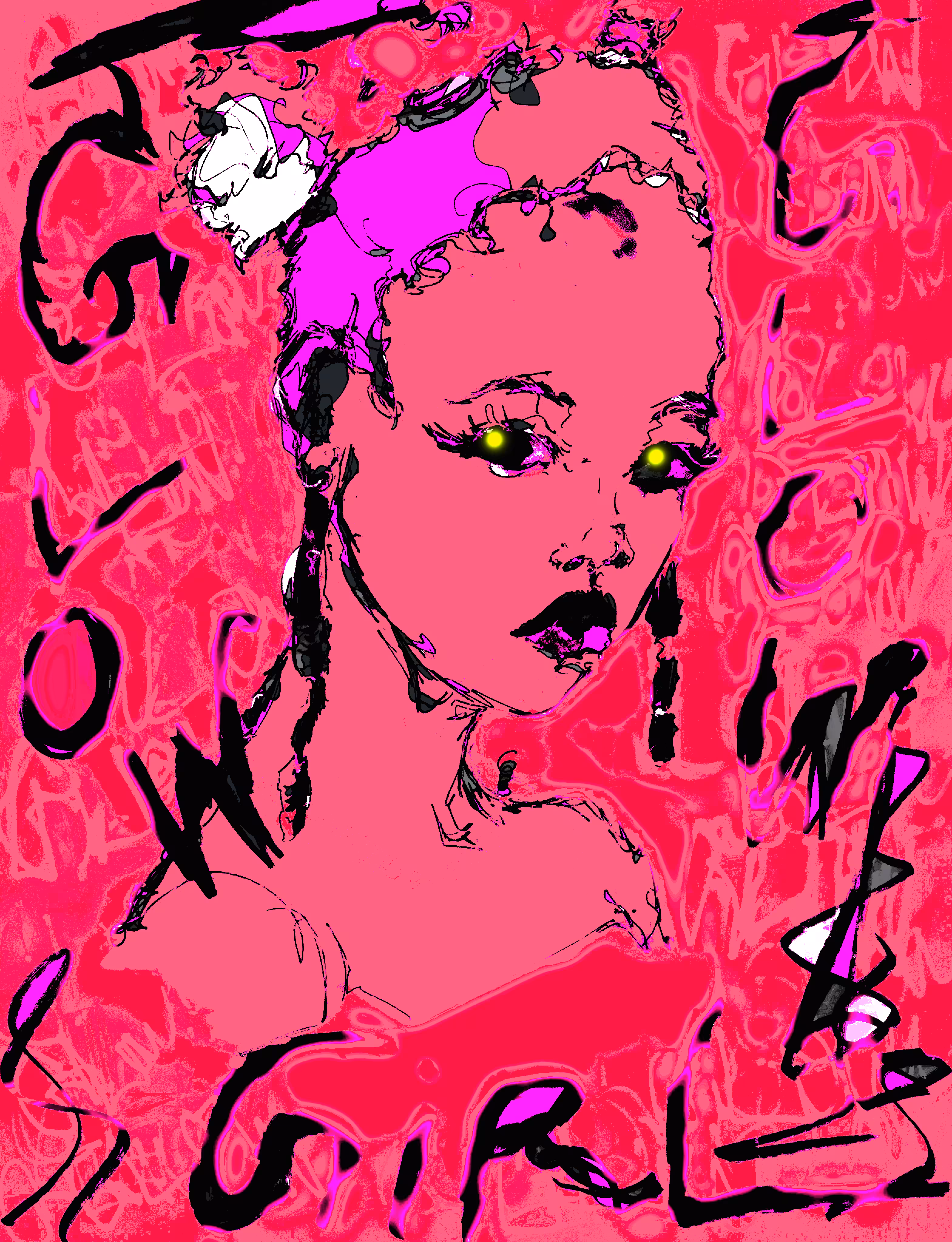 Glow Glow Girl:(DARK) Strawberry Cream