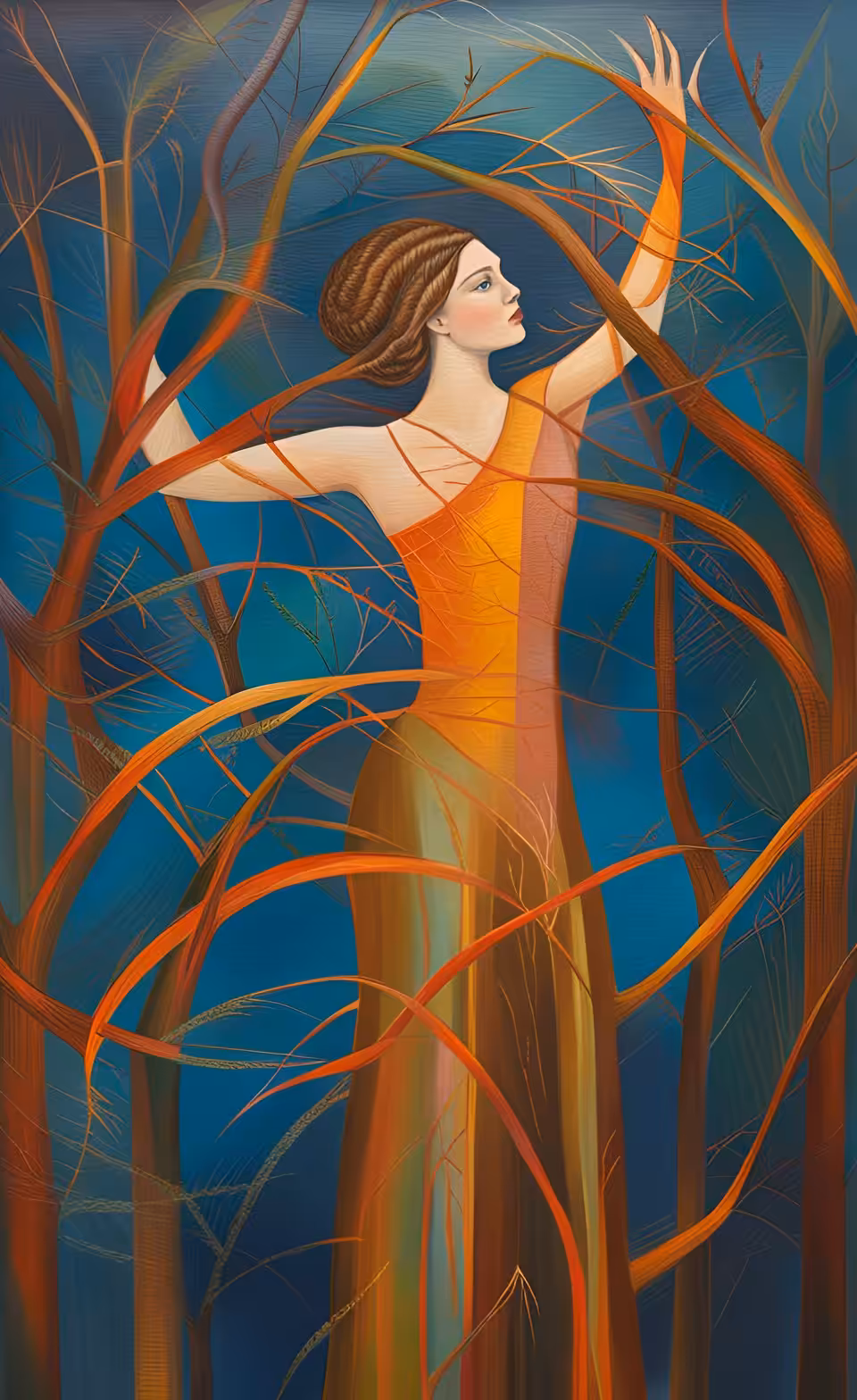 Beauty: Series 3: A woman is like a tree. A woman's own existence is an art.