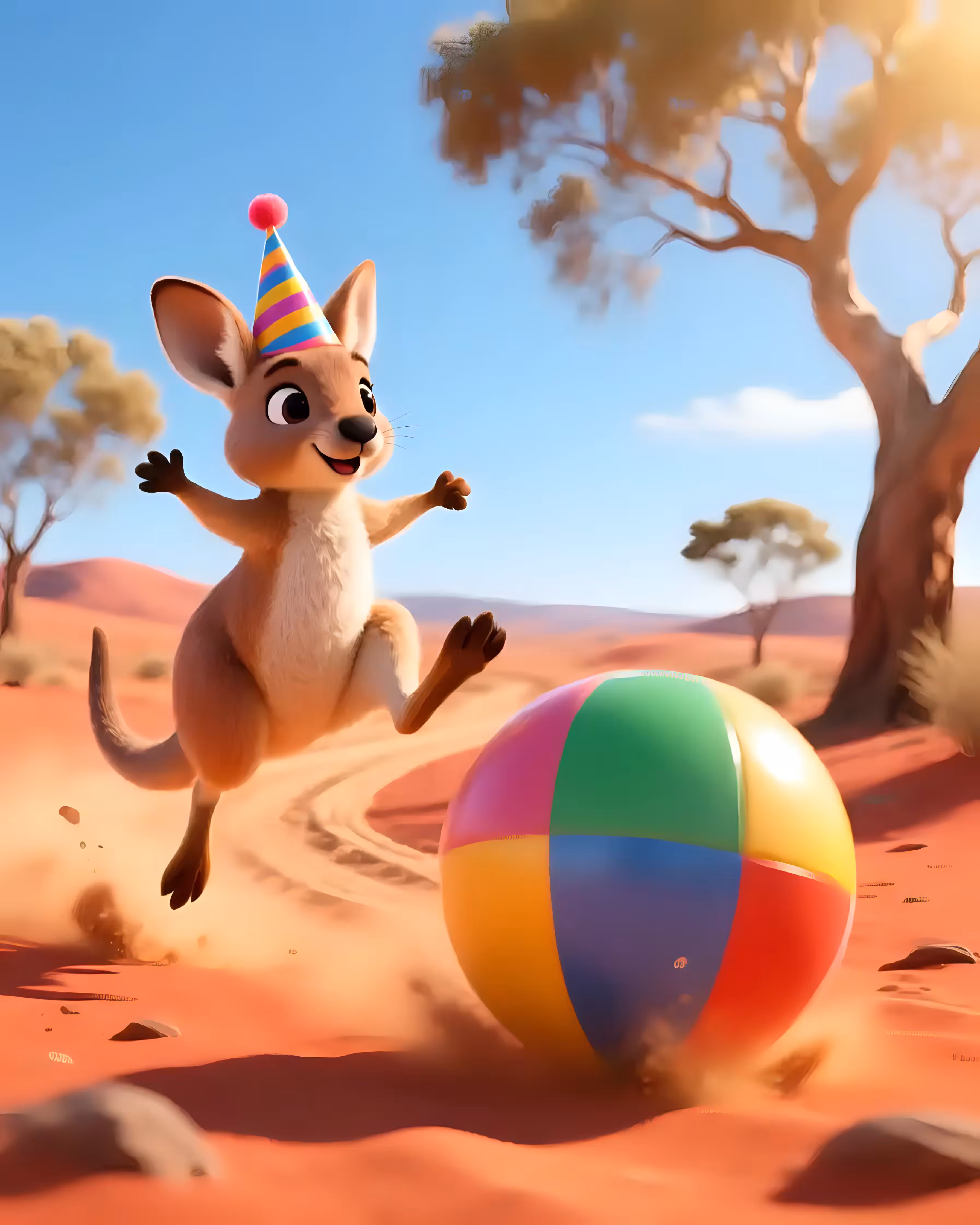 Kangaroo kickball 