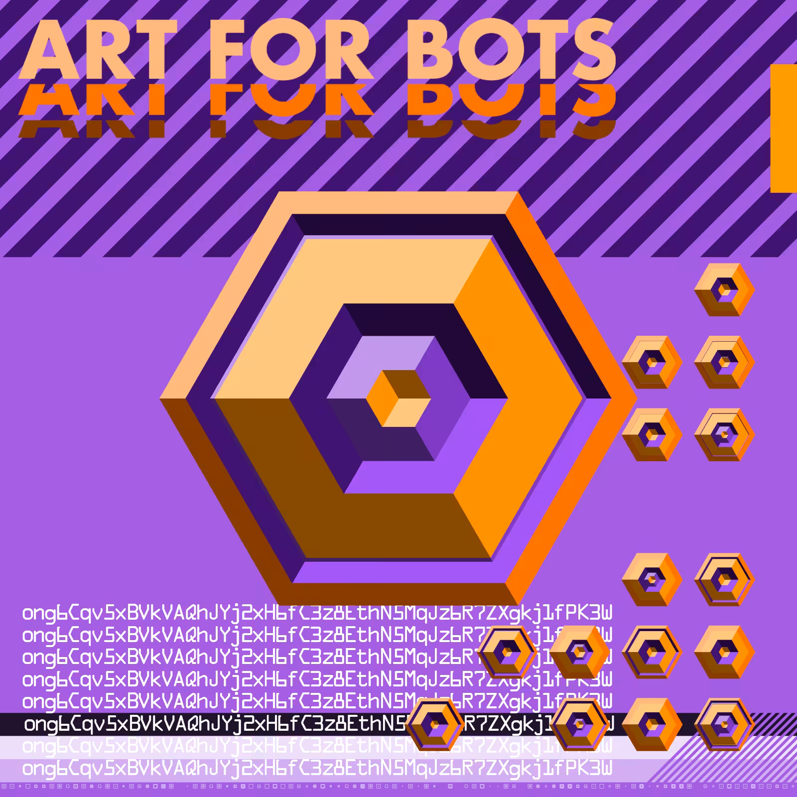 Hexagones - Art for Bots for Humans #57