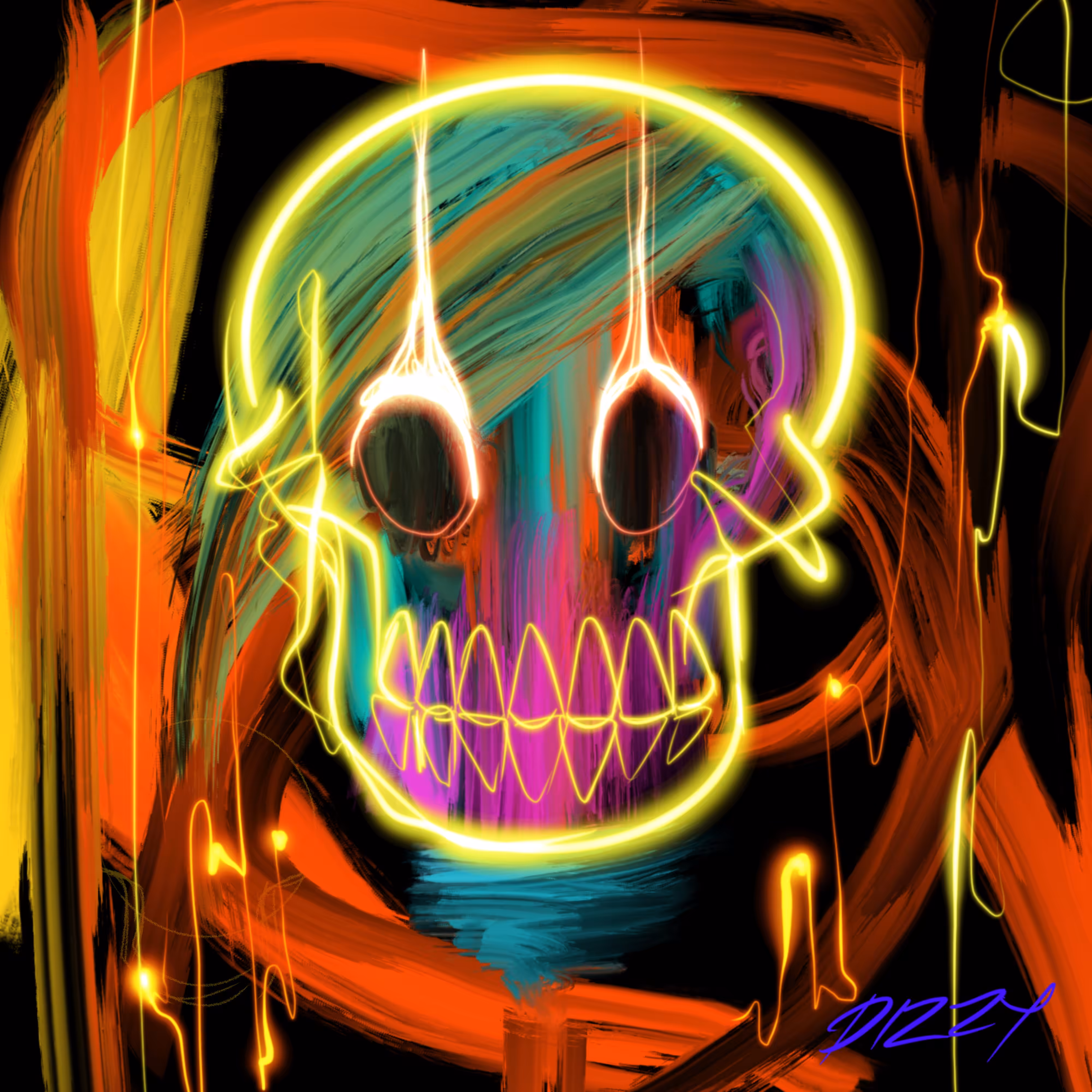 skull neon#1