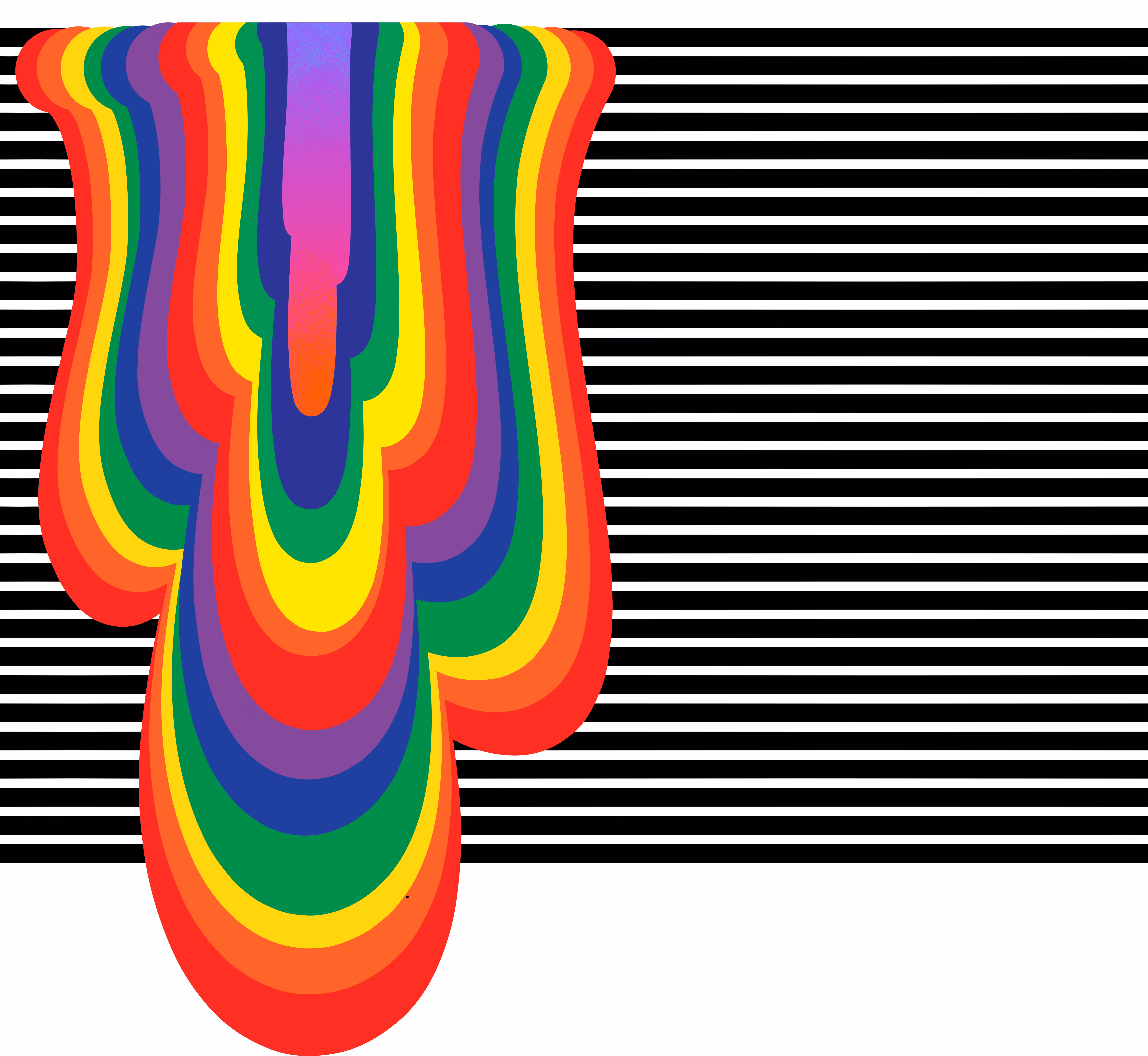 melting rainbow