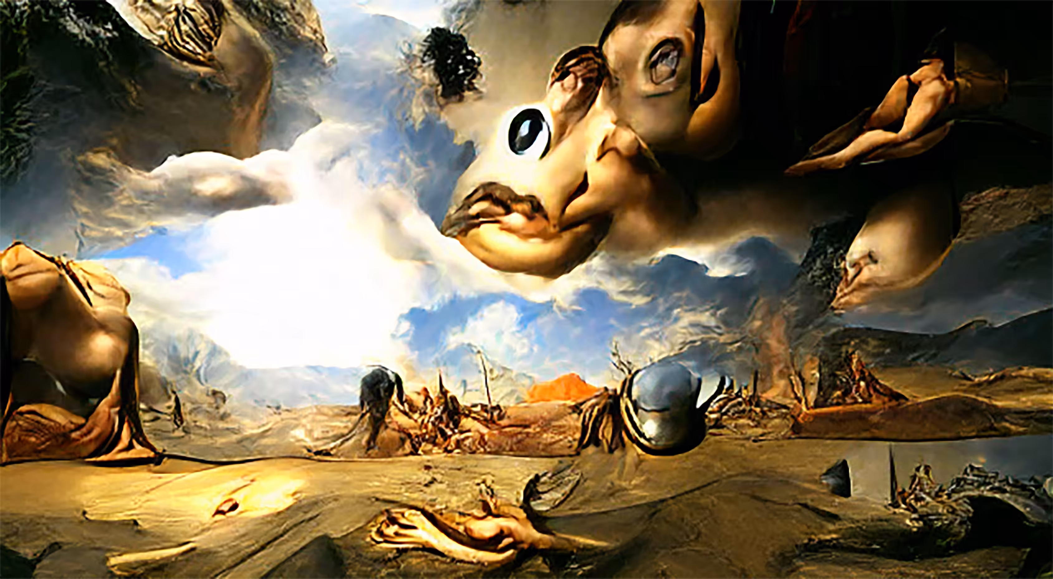 Dalí style: Sodom and Gomorrah