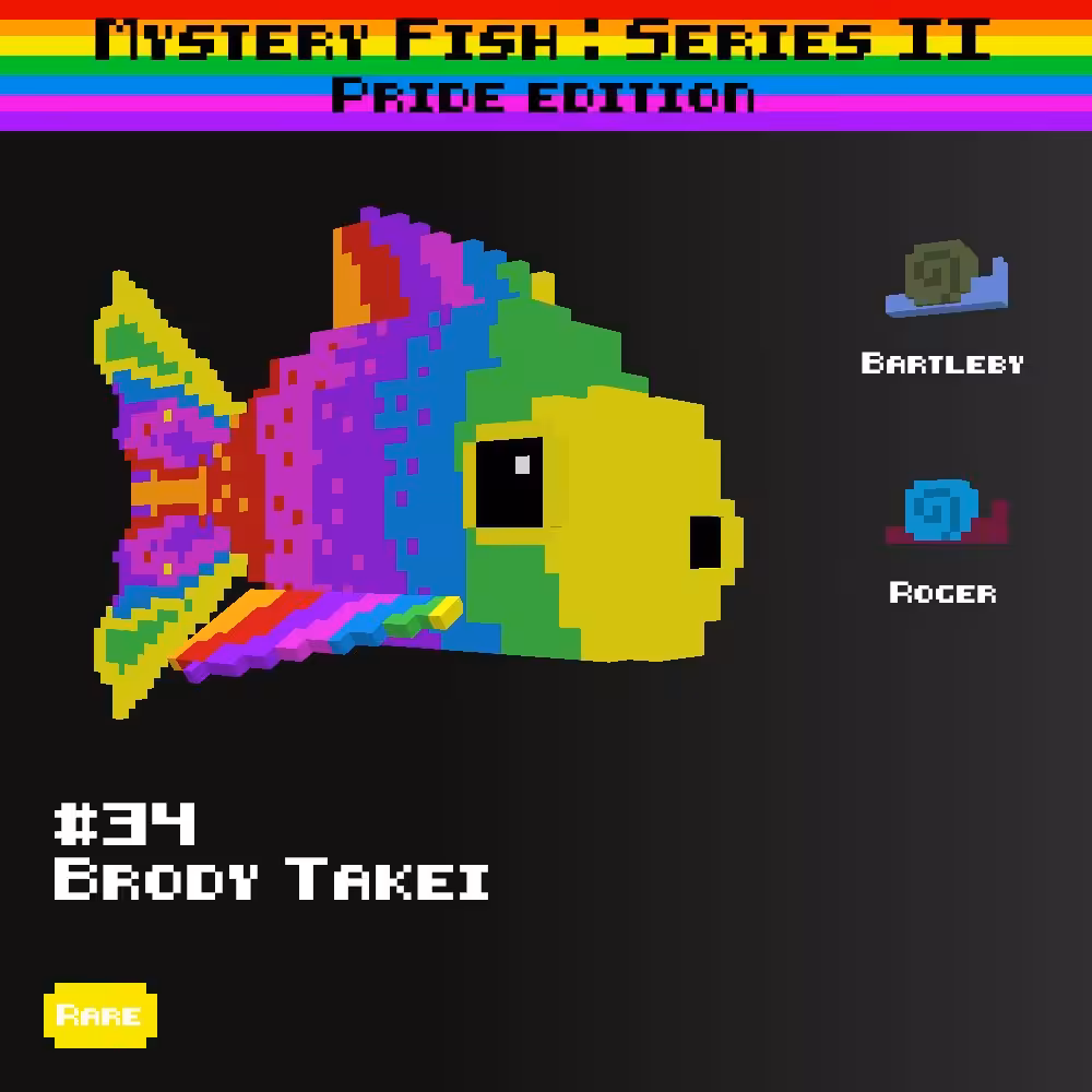 Brody Takei :: Mystery Fish : Pride Edition #34 