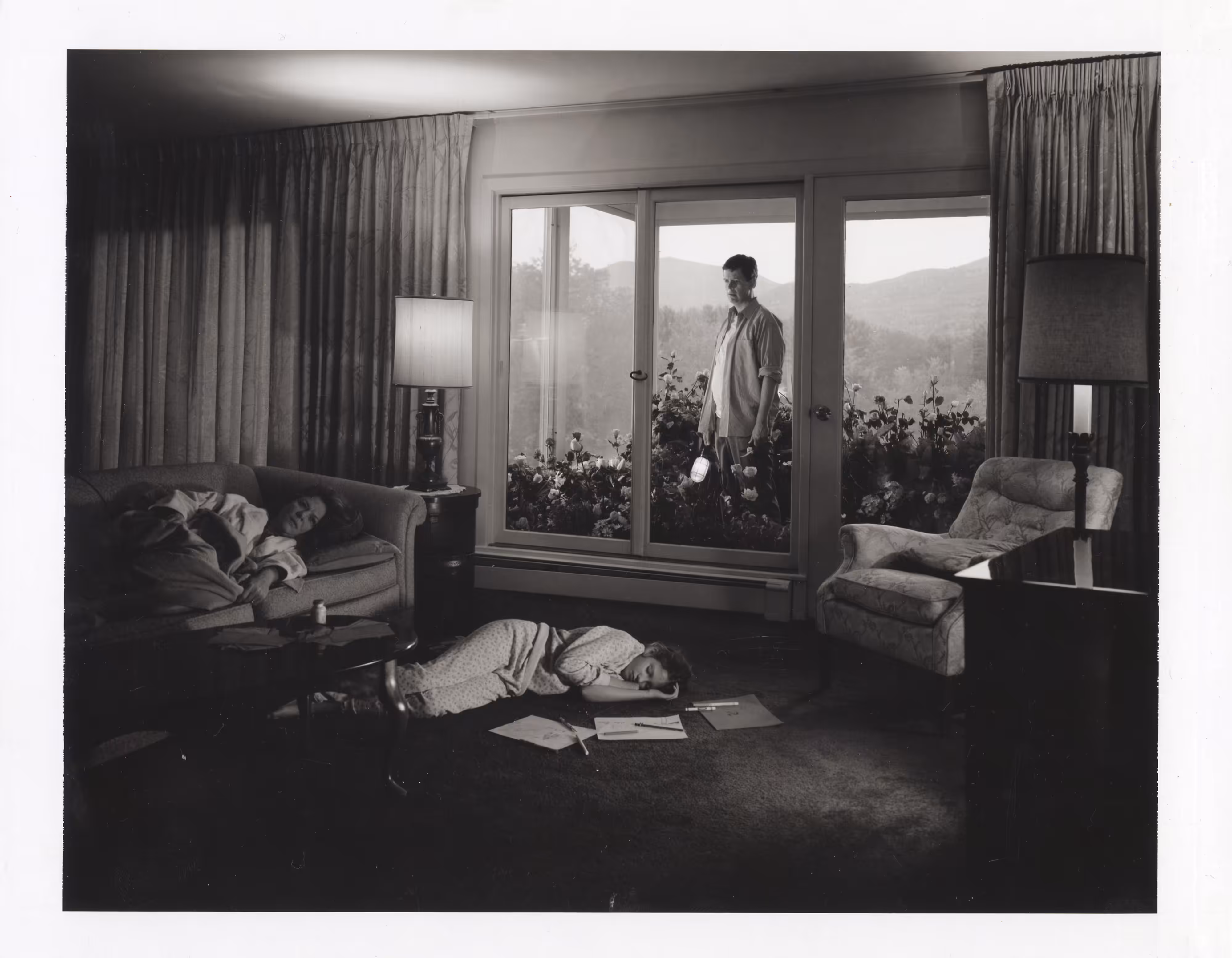 Dream House, 2002, [Baker Living Room] 8 x 10 Black and White Polaroid Study [No. 1]