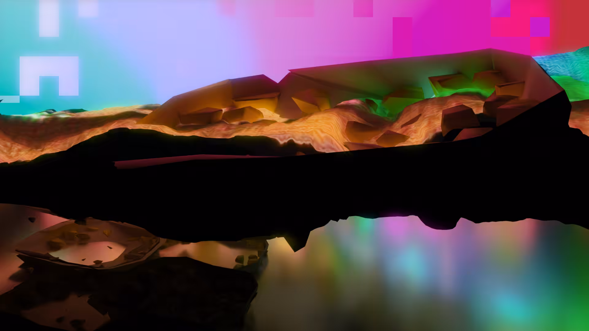 Accidental Pixels #22 "The Tail of the FireFox in the Sky and the Lake"