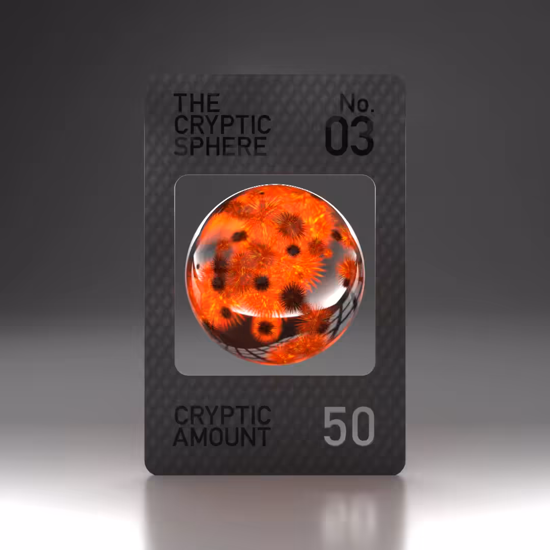 The Cryptic Sphere, Animated Trading Card No. 3