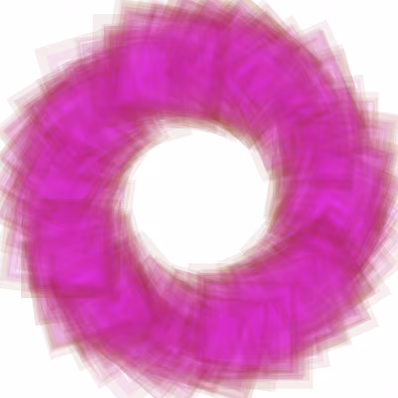 Circle of random squares #2