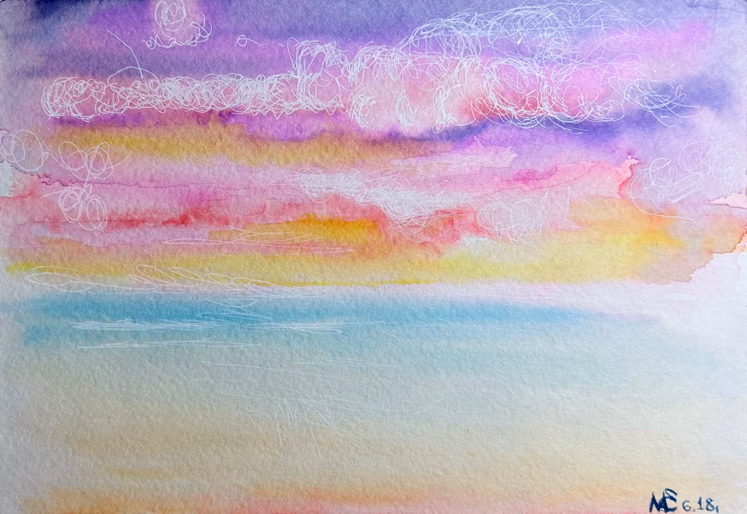 Marshmallow sunset 