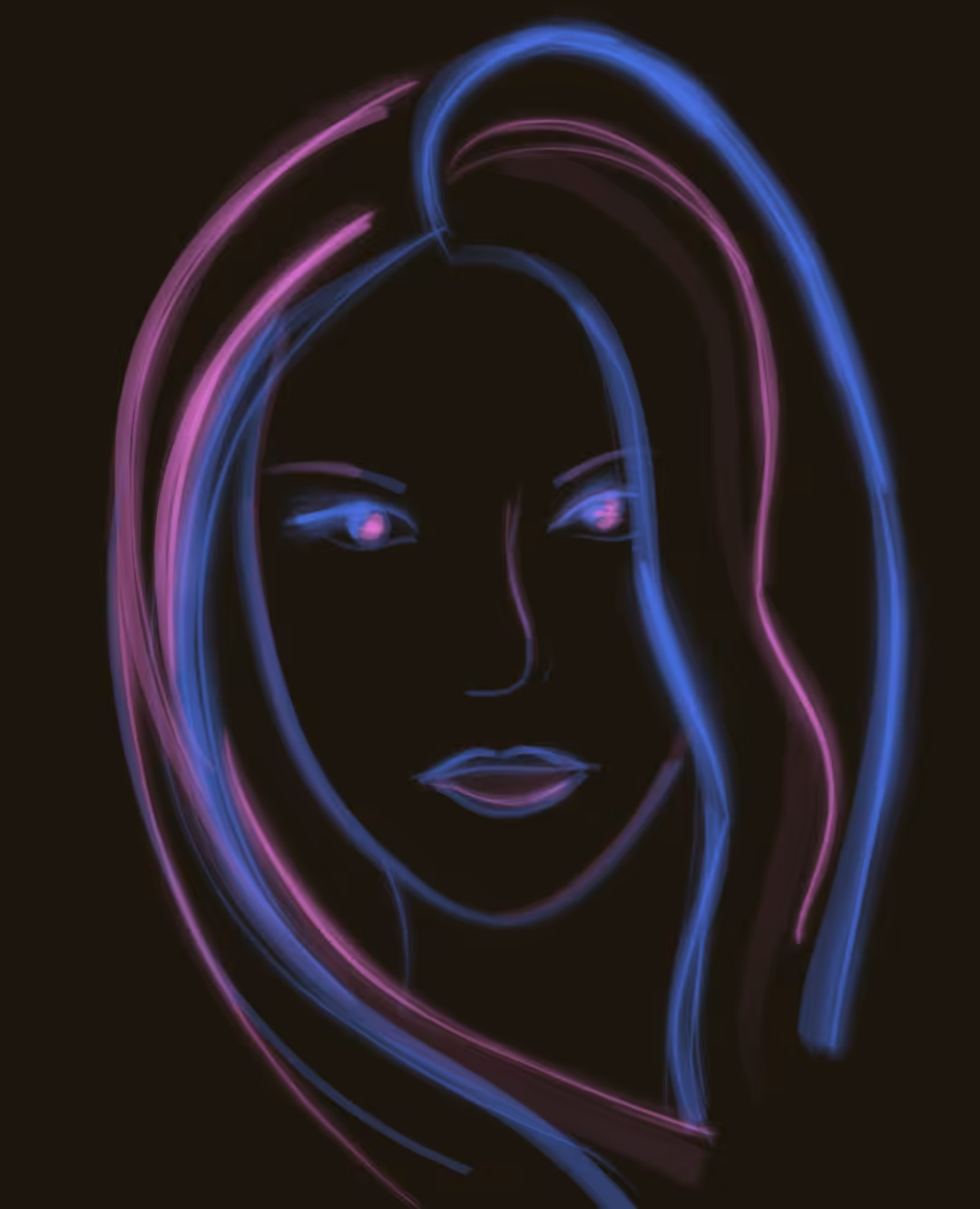 Neon face