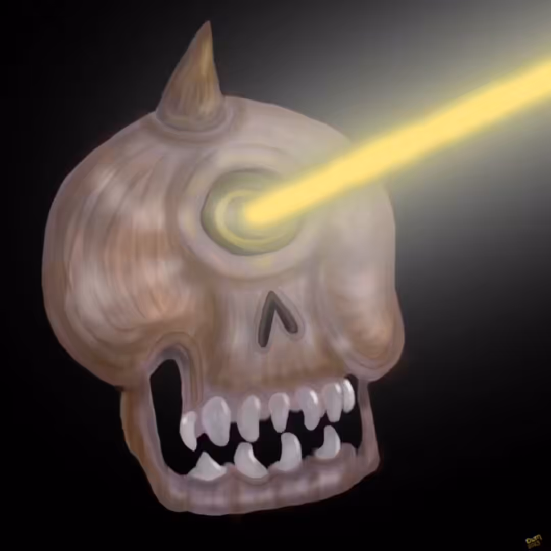 moriARTy art + Jimmycrypto888 , Alien Skull(cyclops)
