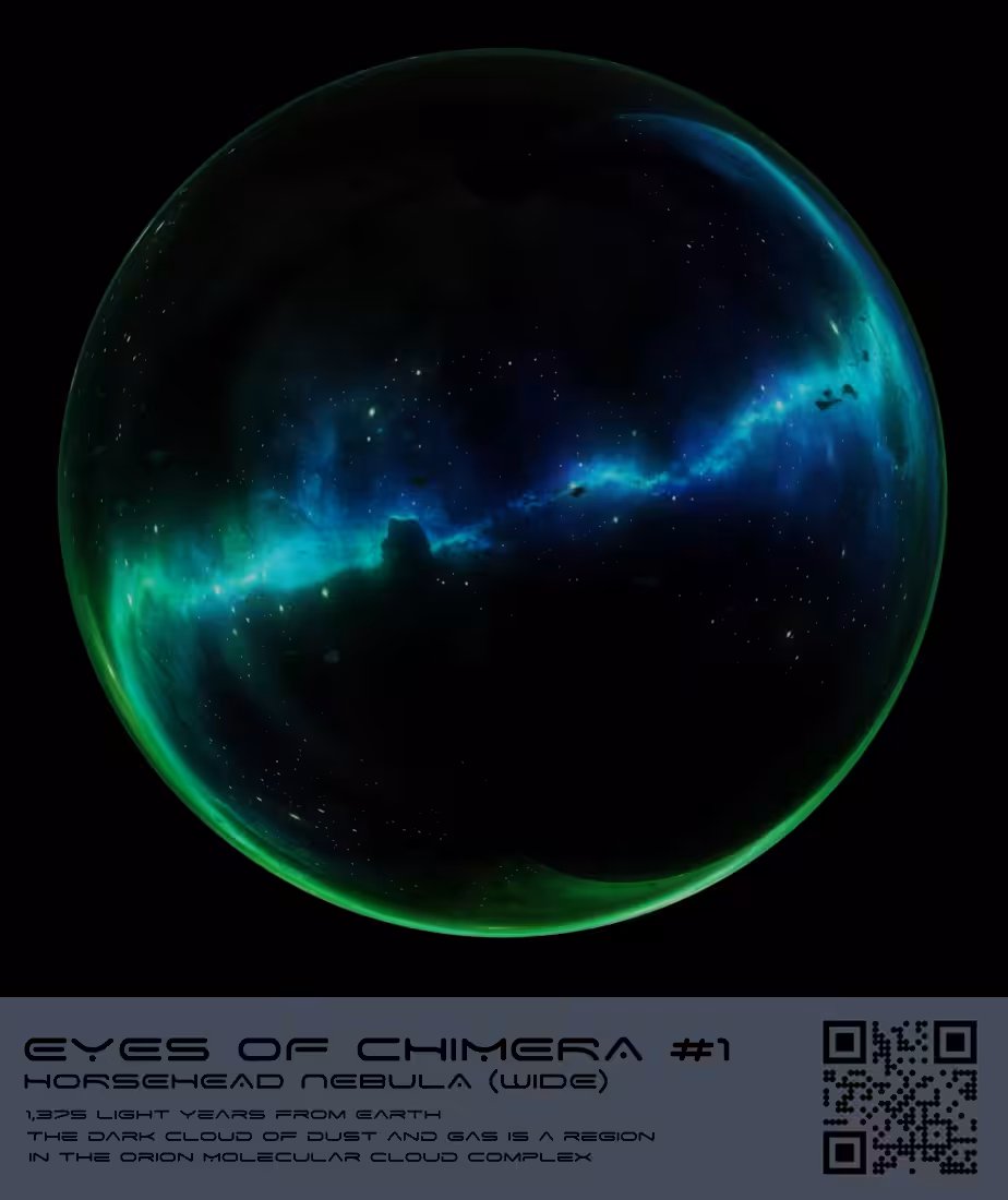 EYES OF CHIMERA #1 - HORSEHEAD NEBULA (WIDE)
