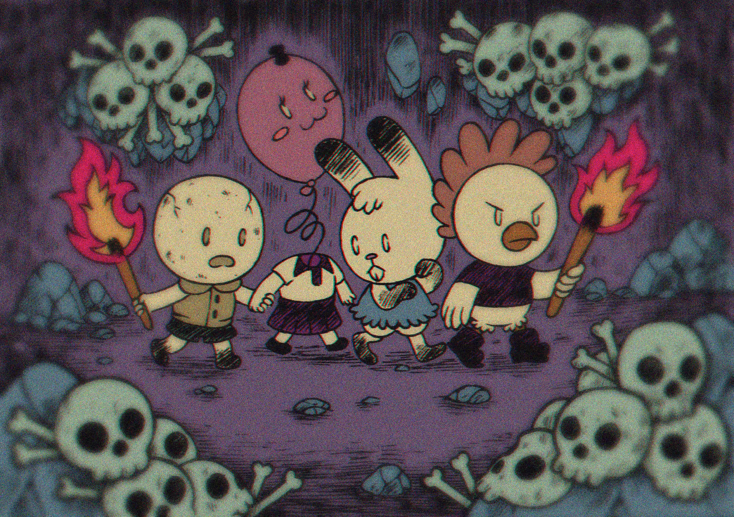 Exploring the catacombs