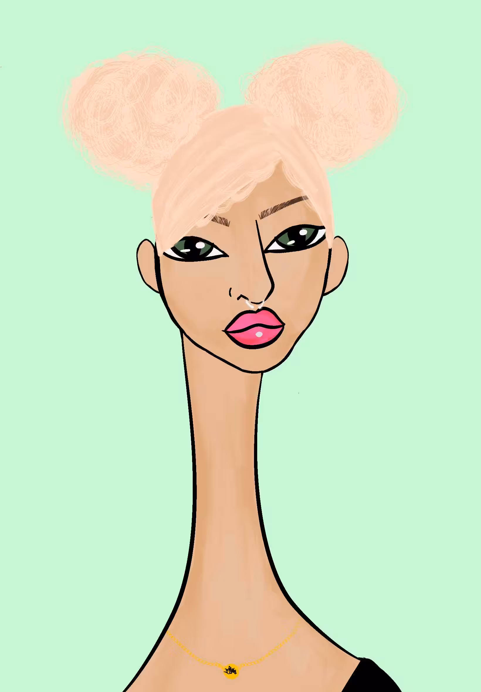 Long Neckie Ladies: Long Neckie Lady #2379