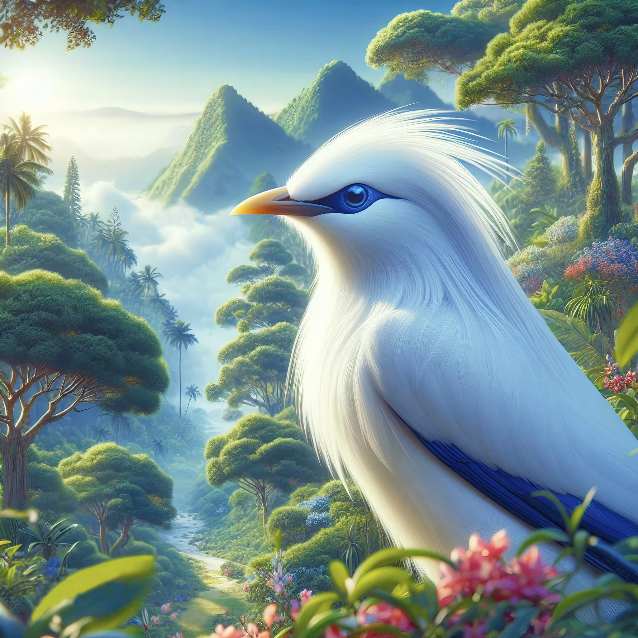 The Bali starling bird 