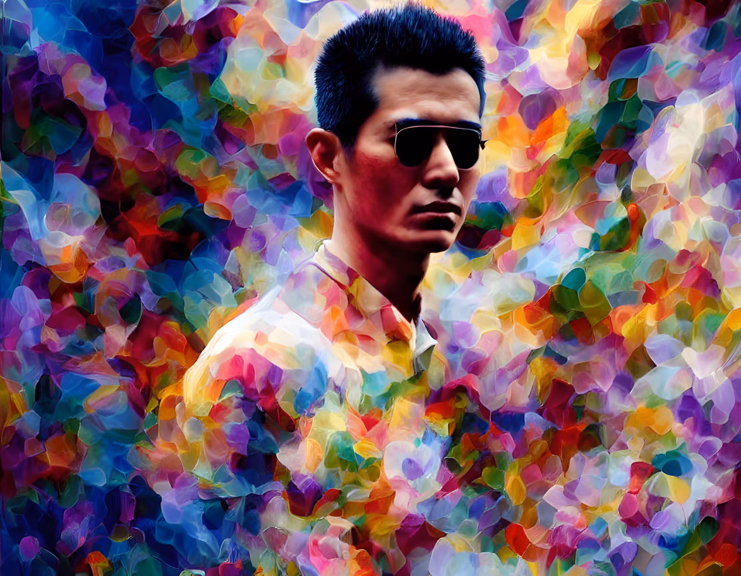 The man with paint head *12