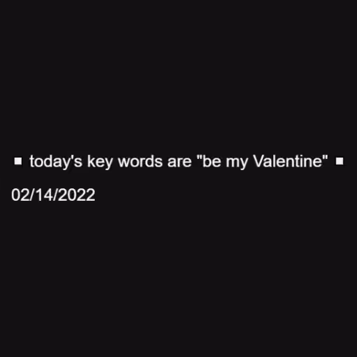 ◻️ today's key words...