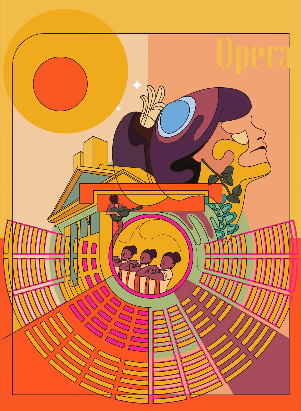Stage of an opera