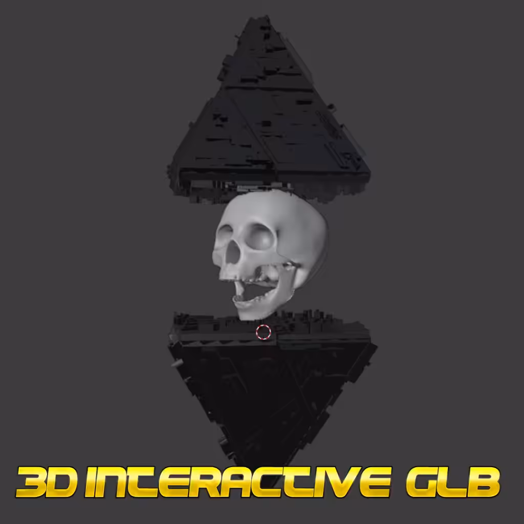 3d Interactive Skull ( Pyramid)