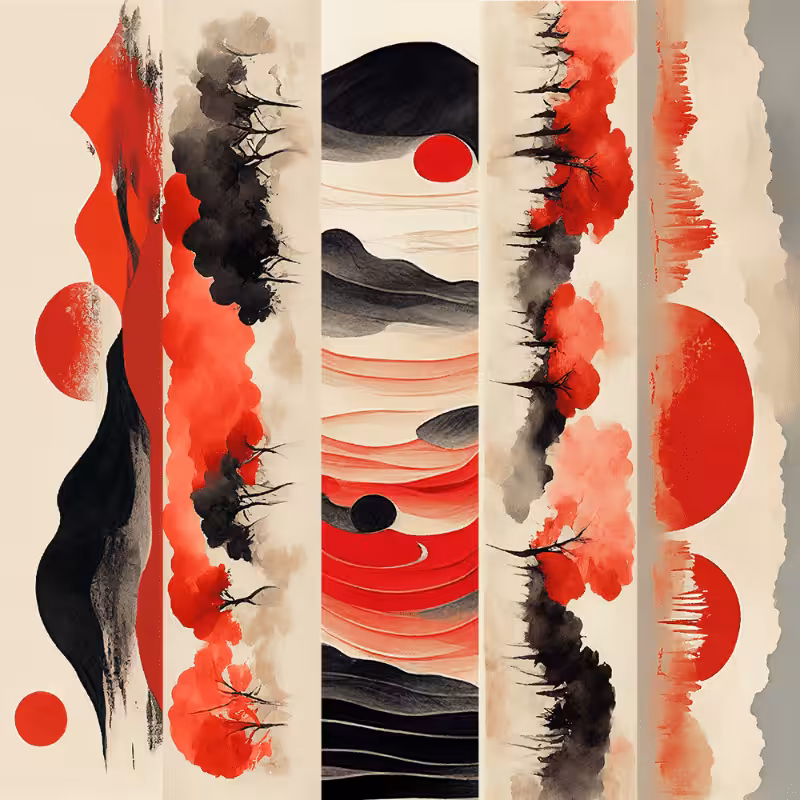 AI Japanese garden #13