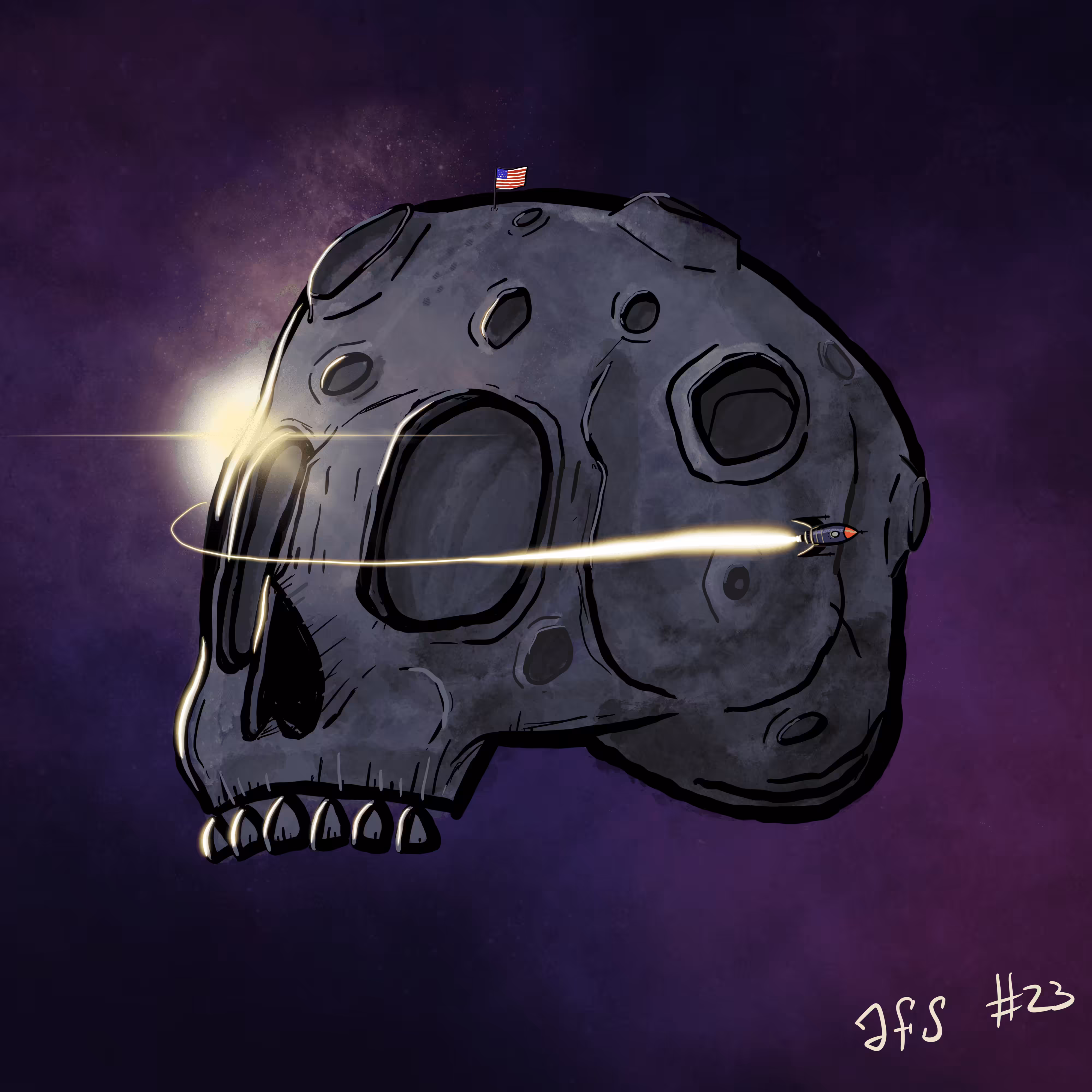 Almost Fancy Skull #23