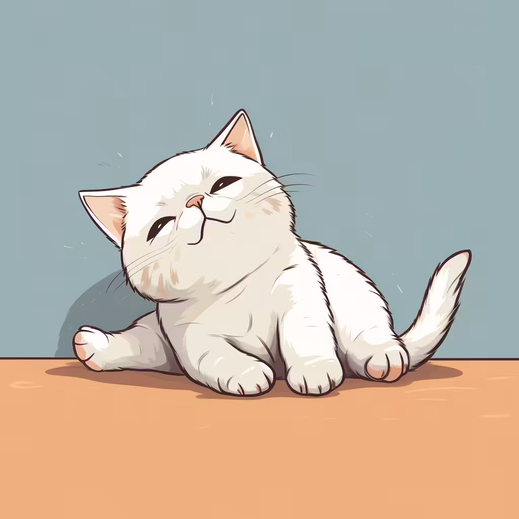 Fluffy cat