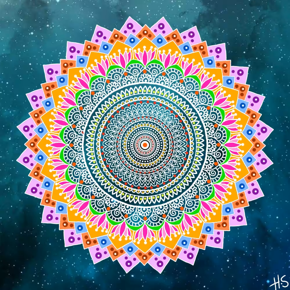 Colourful mandala