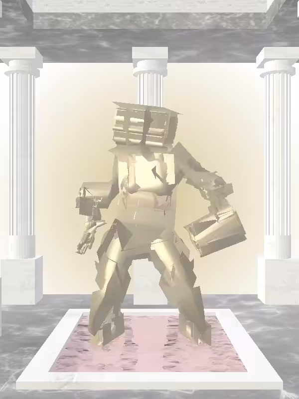 HeavenComputer: The Dancing Faded Gold Woman #7595