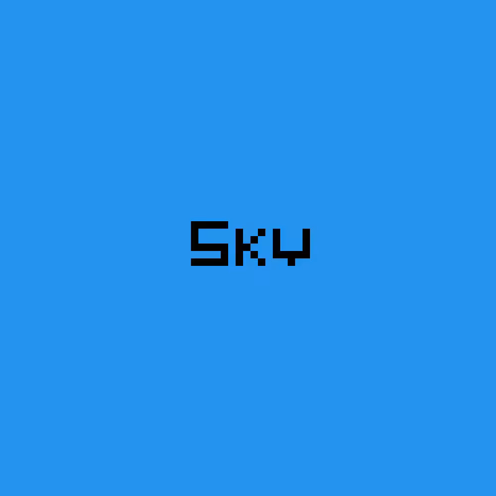 The sky