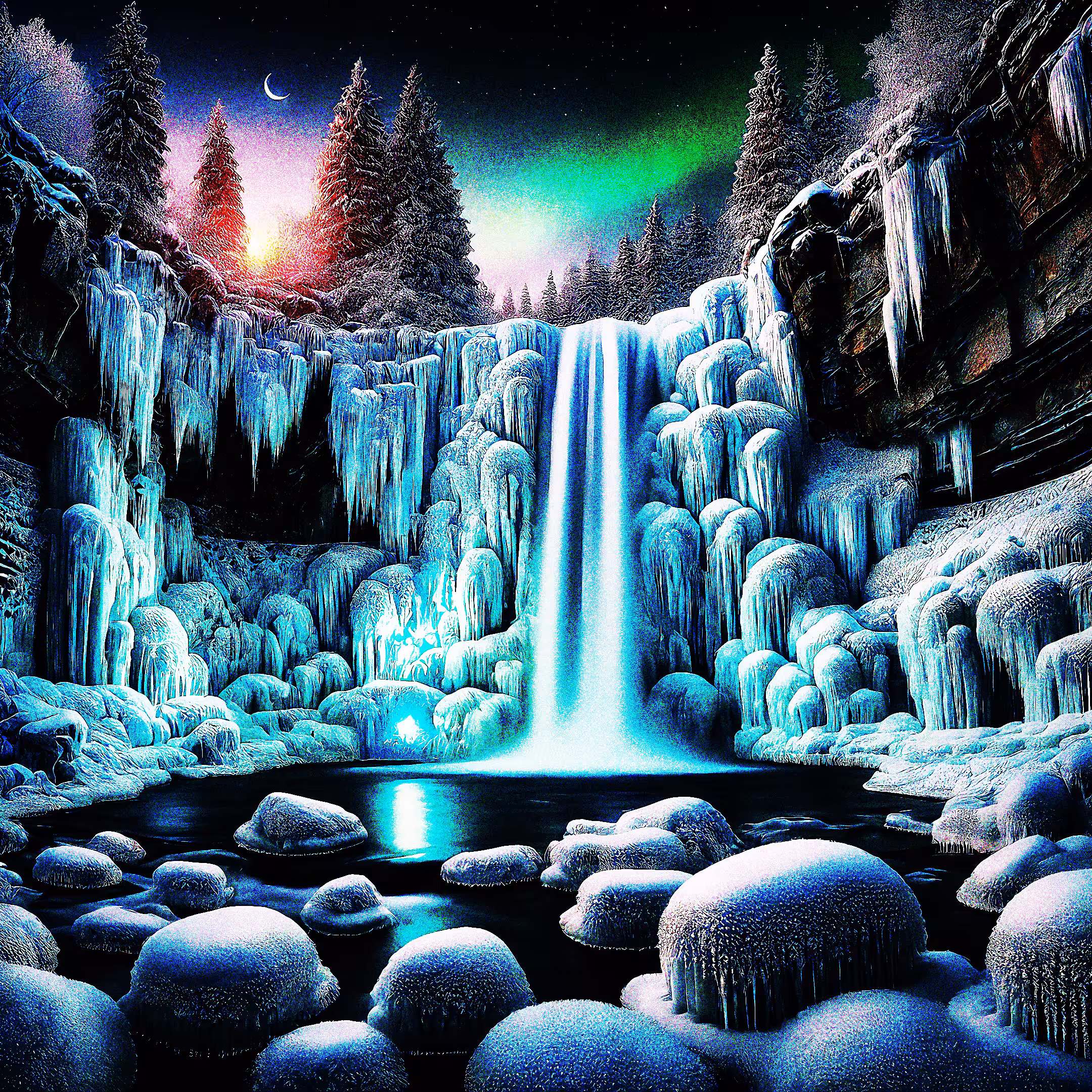 The Happy Valley: Snow Waterfall