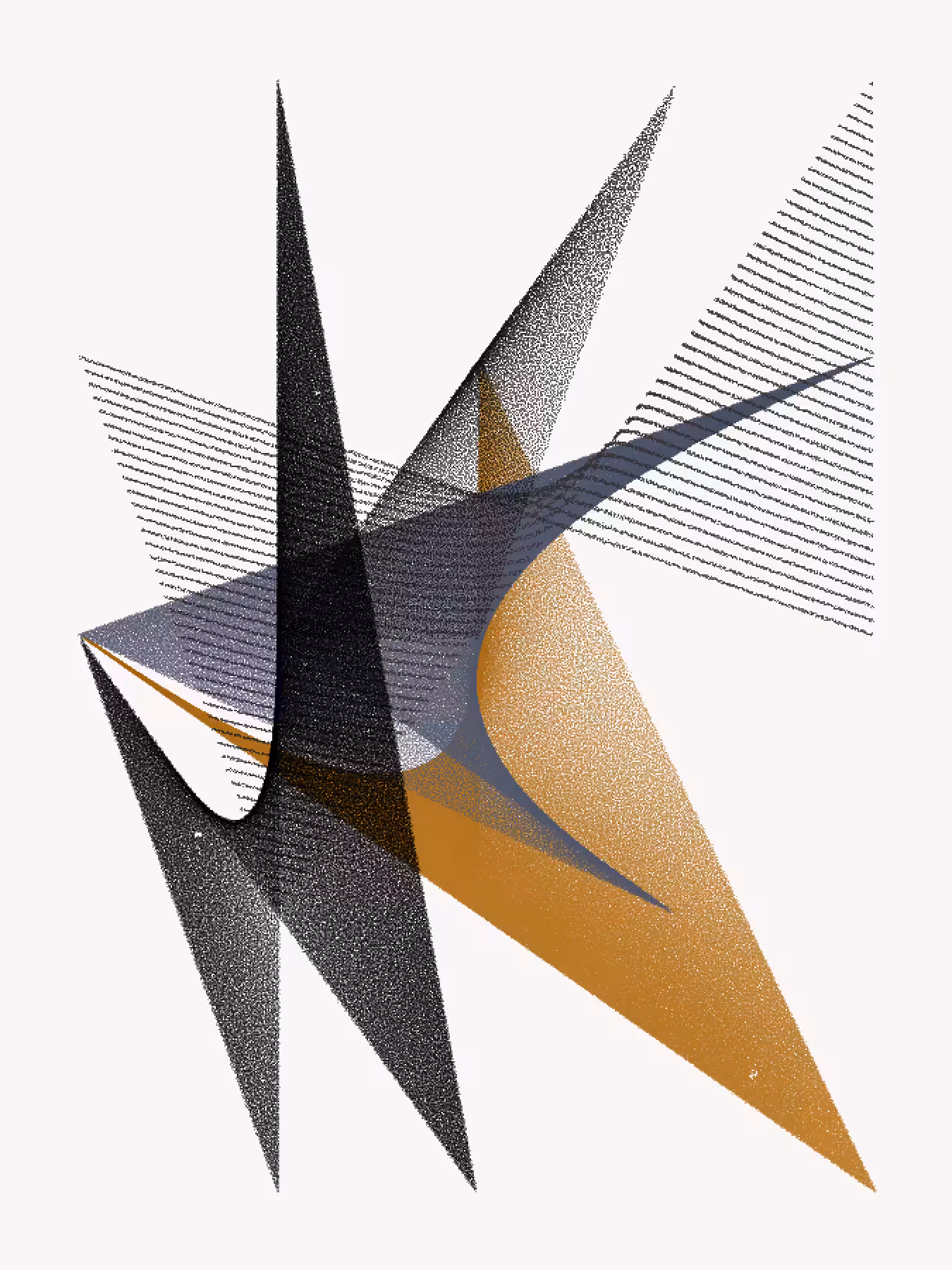 Composition #311 (Gold / Grey)