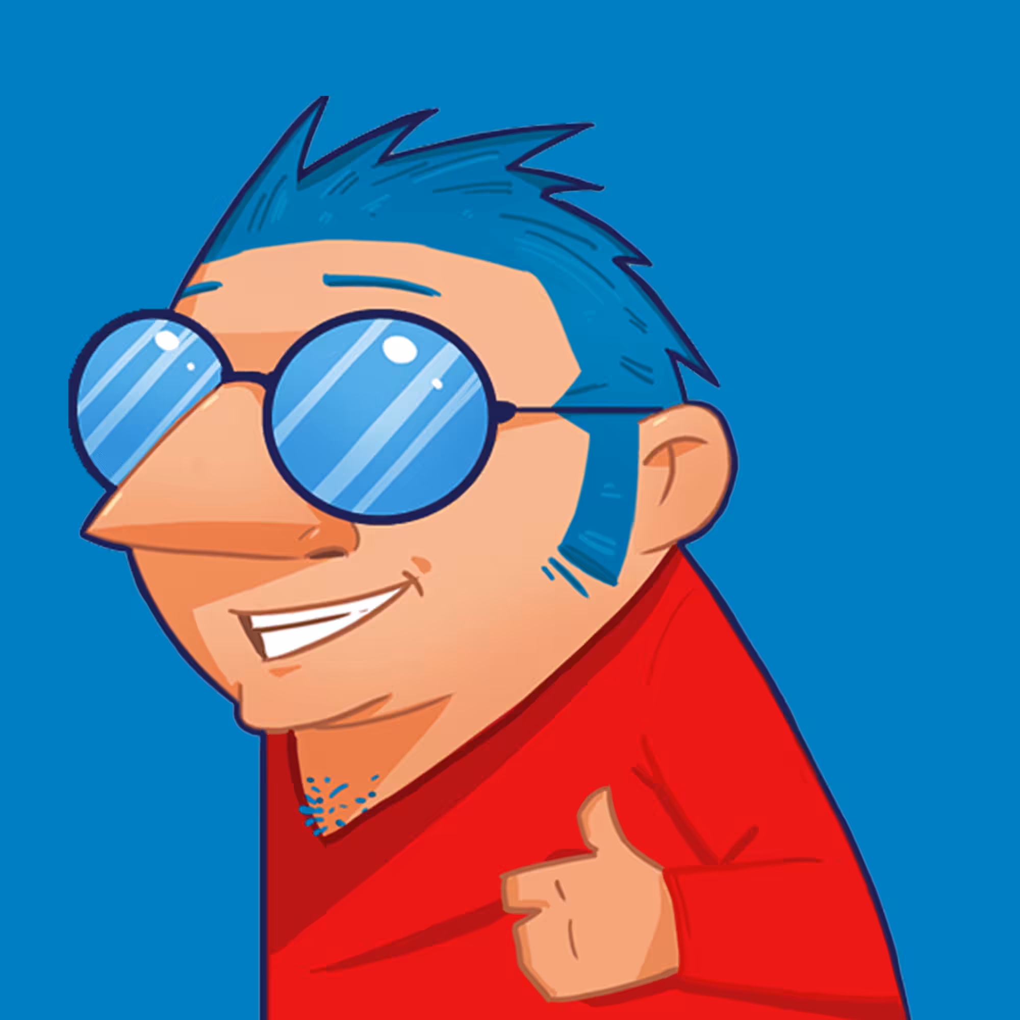 BlueHairGuy #001
