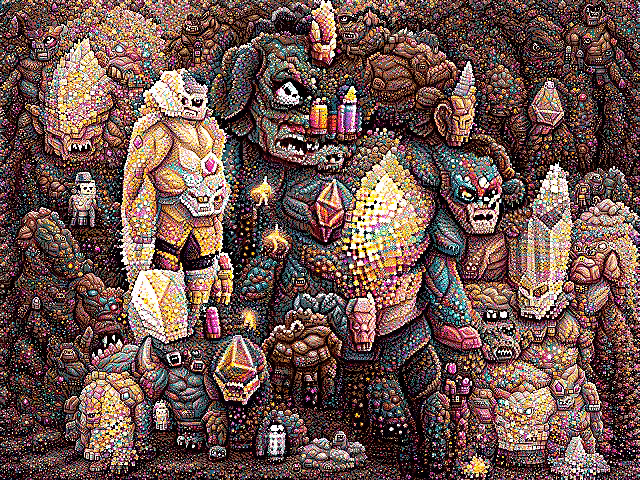 Gemstone Pixel Golem