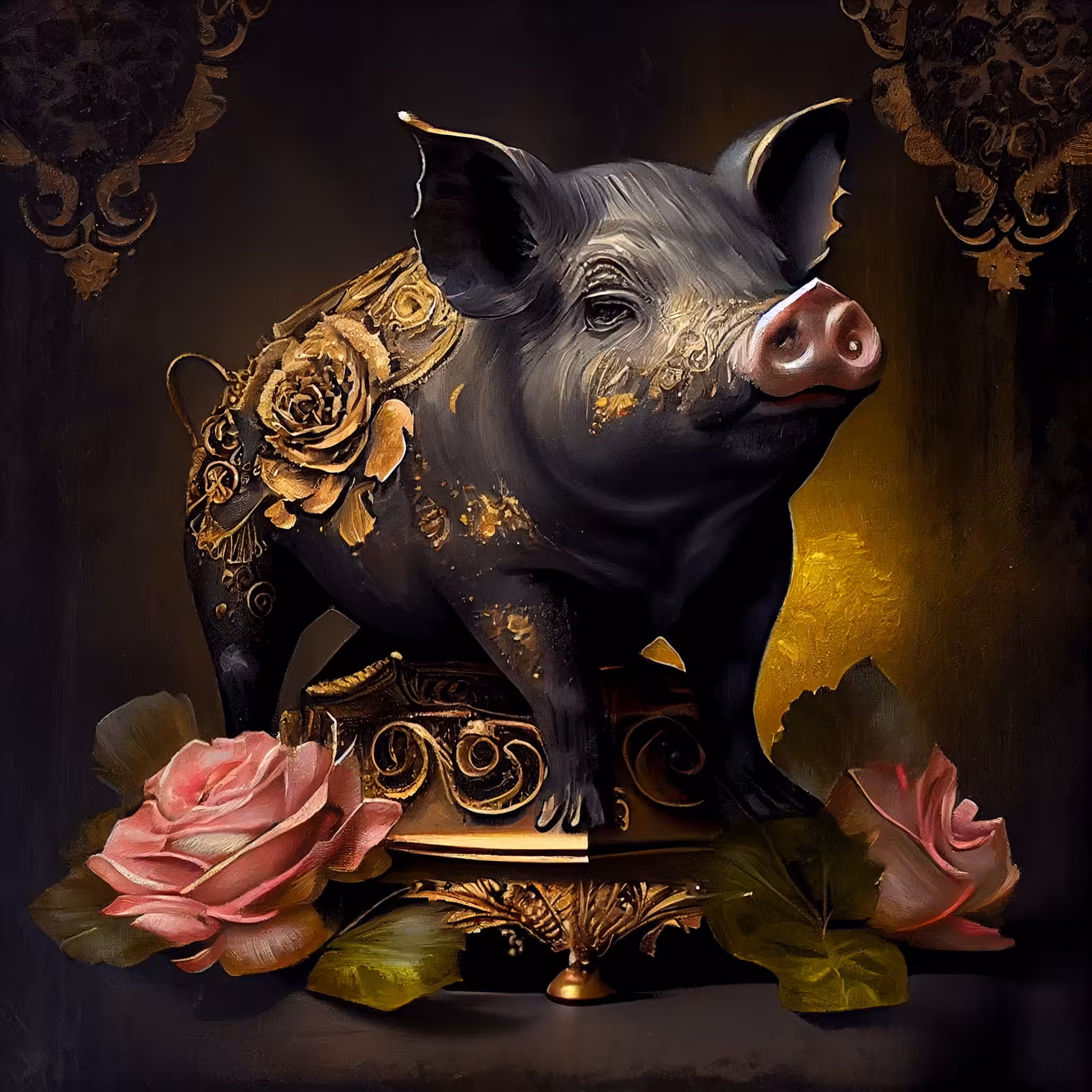 Pig Oil Painting 🐖 1/1
