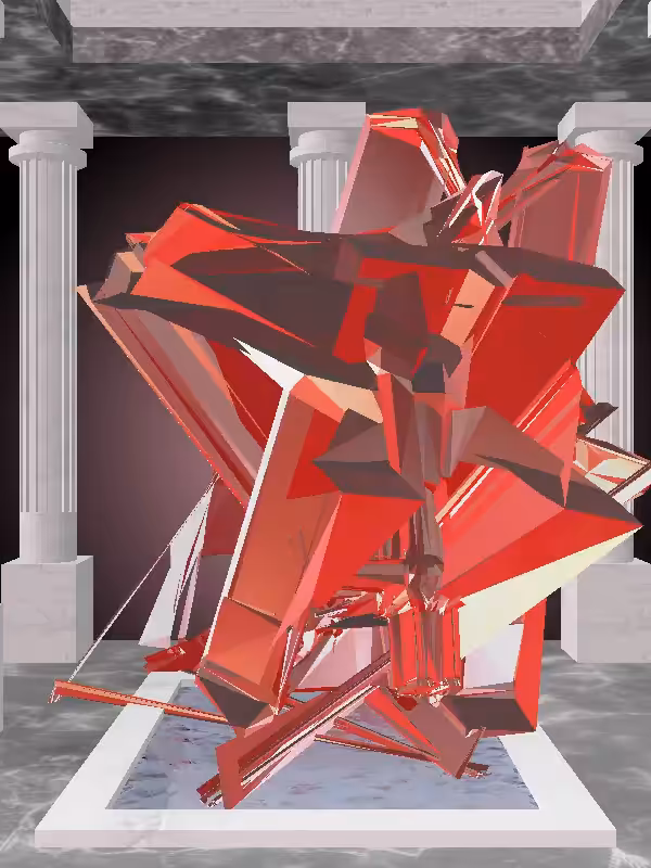 HeavenComputer: The Fragmented Rising Bright Red Woman #2019