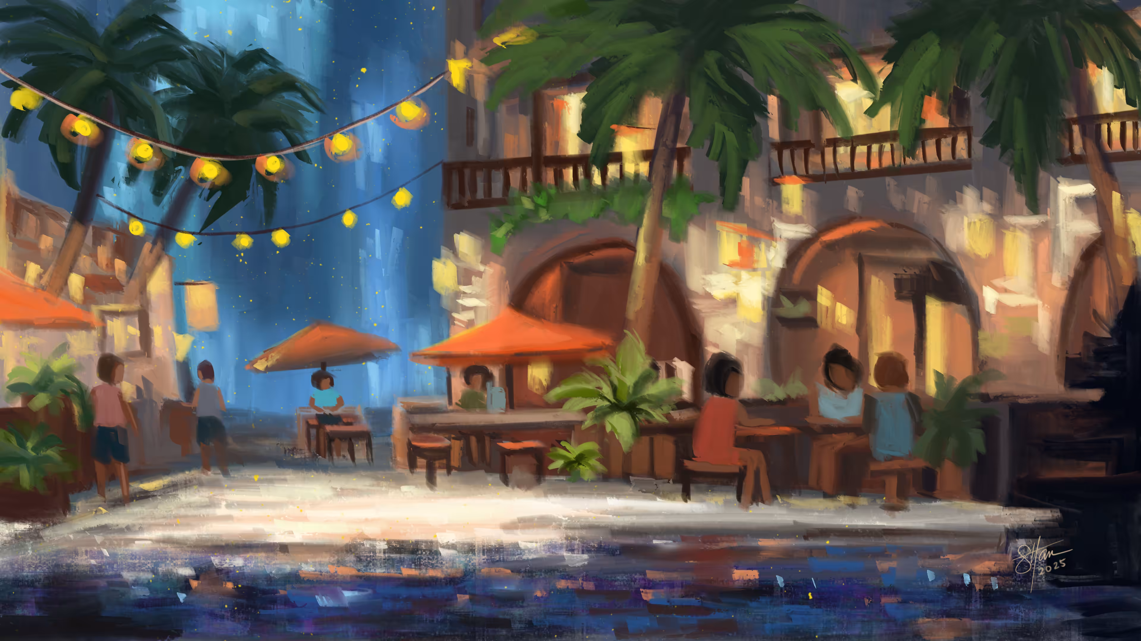 The Night Dances In Color