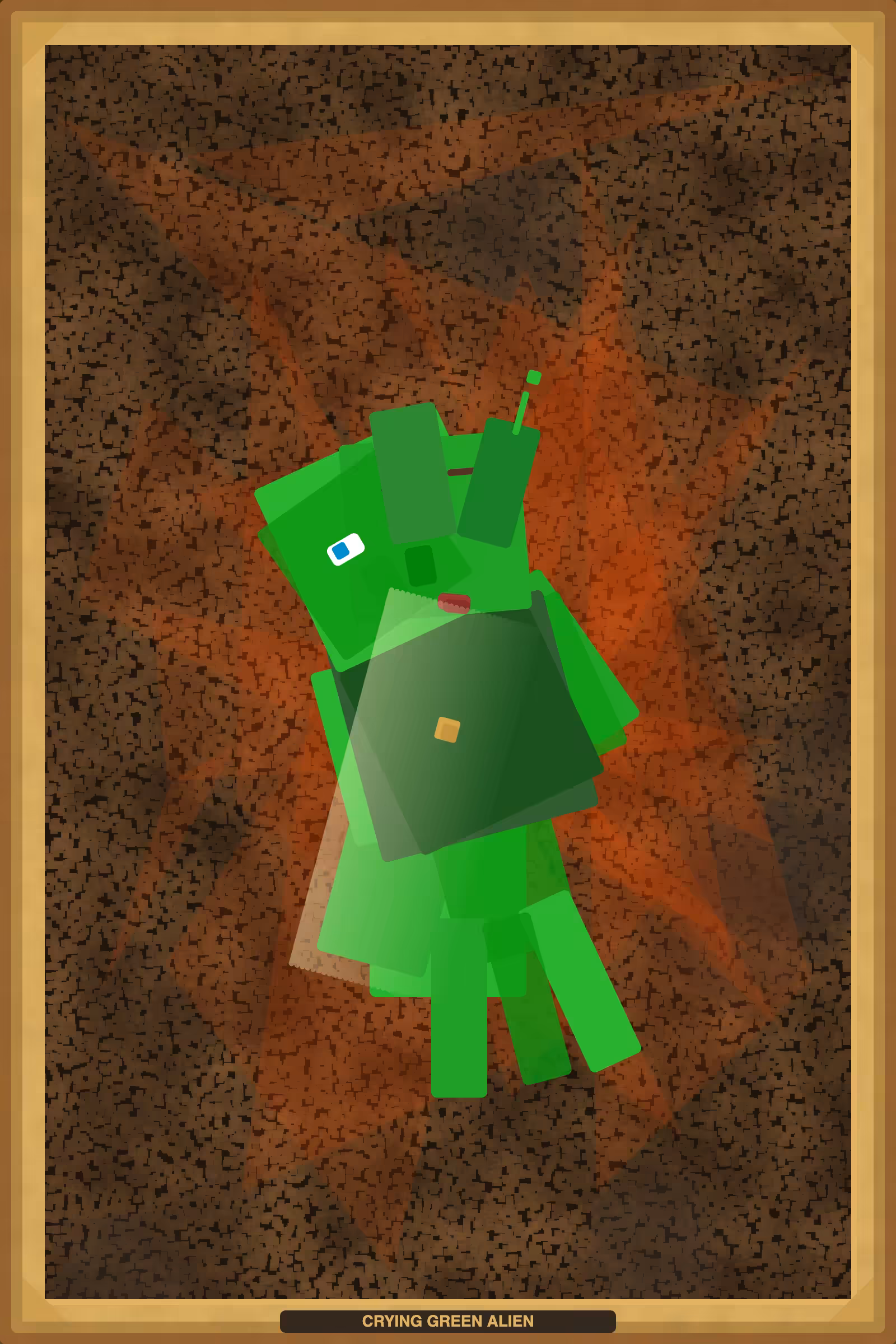 CRYING GREEN ALIEN