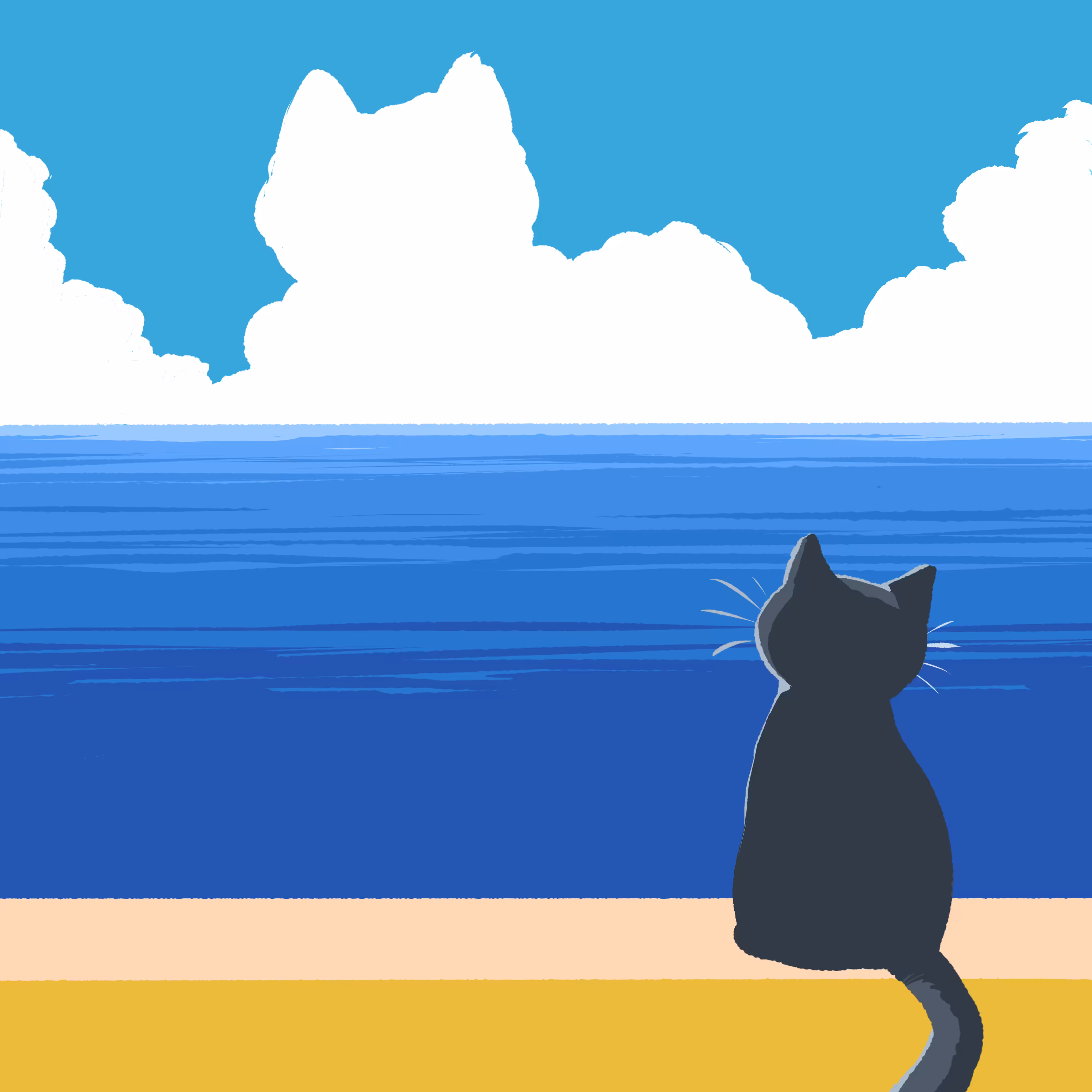 CAT #6 By The Sea Cat