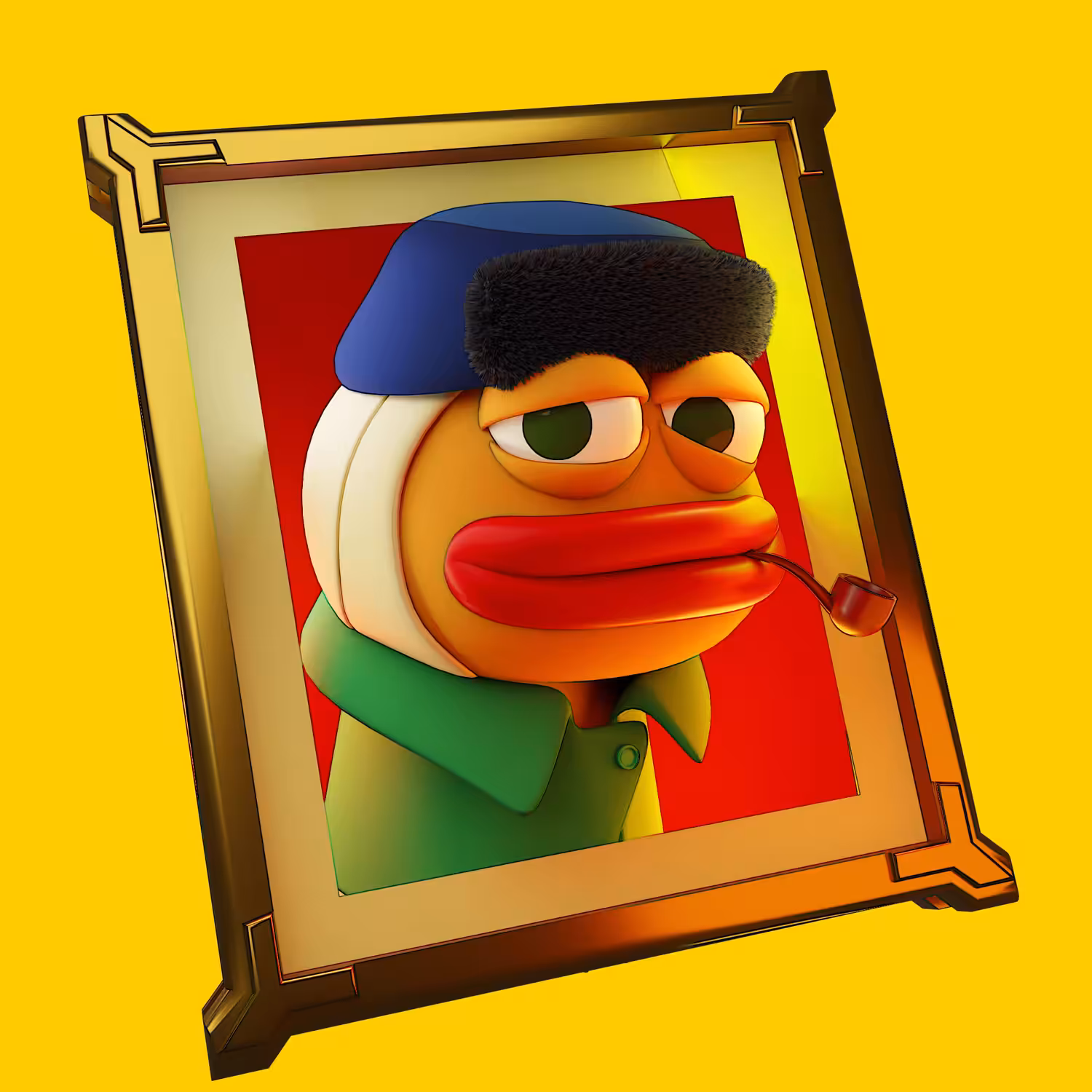 Painting of Bandaged Ear Froggo