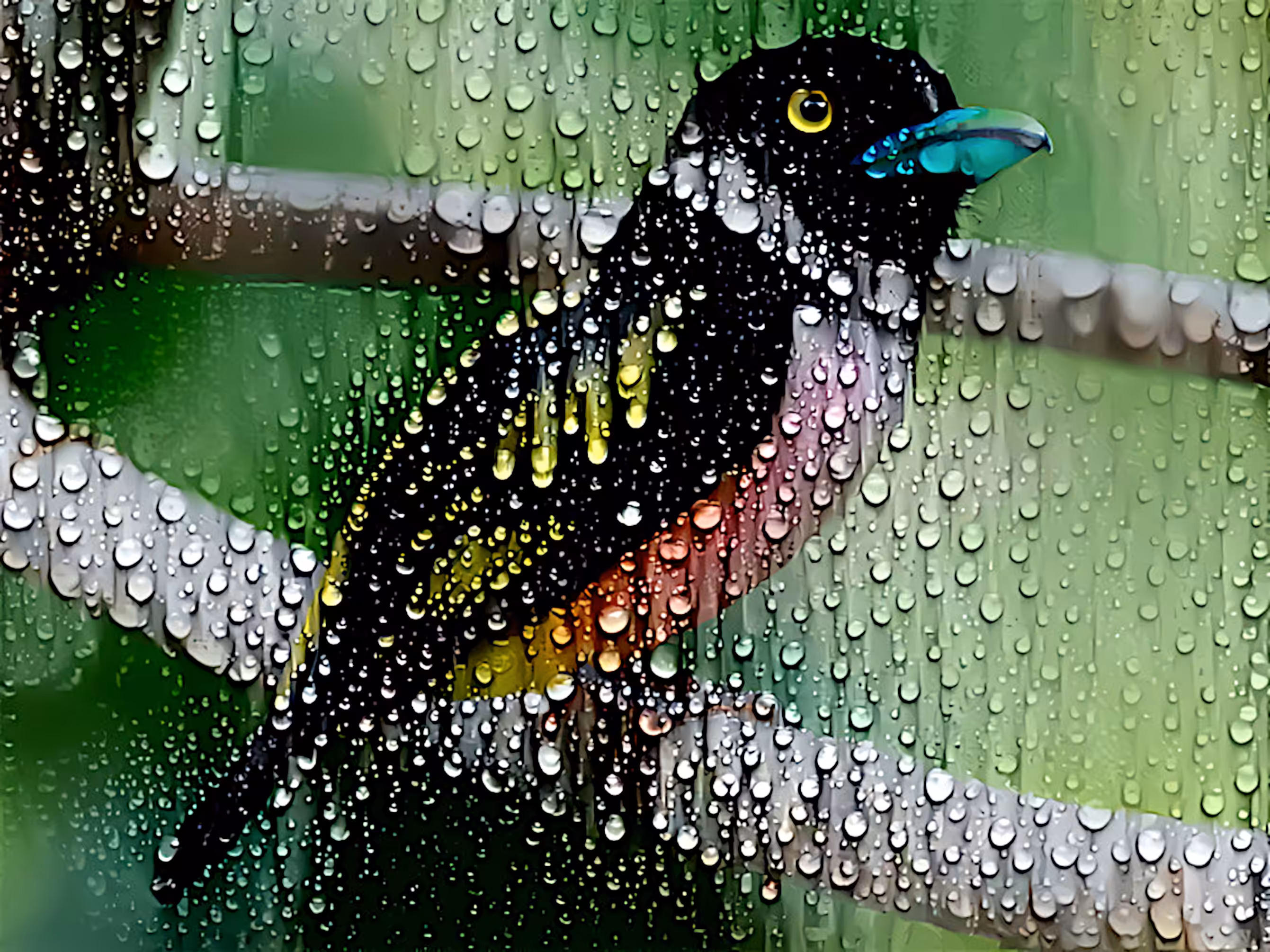 Black & Yellow Broadbill